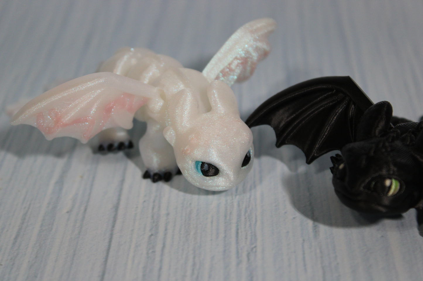 3D Printed Articulated Tiny Dragons 4" long - Wonderland 3D Printing 