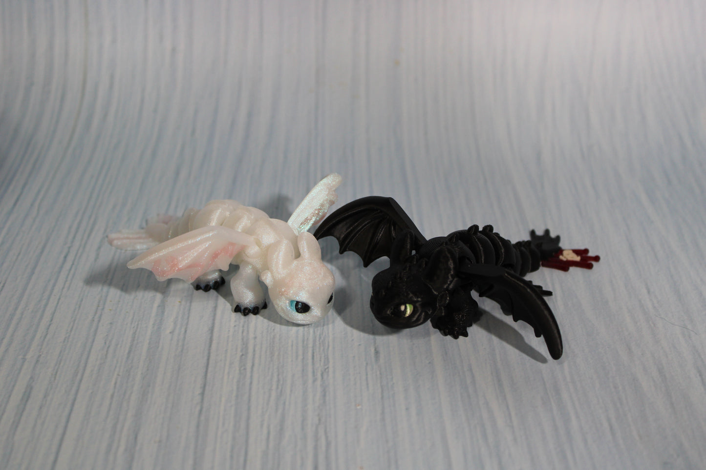 3D Printed Articulated Tiny Dragons 4" long - Wonderland 3D Printing 