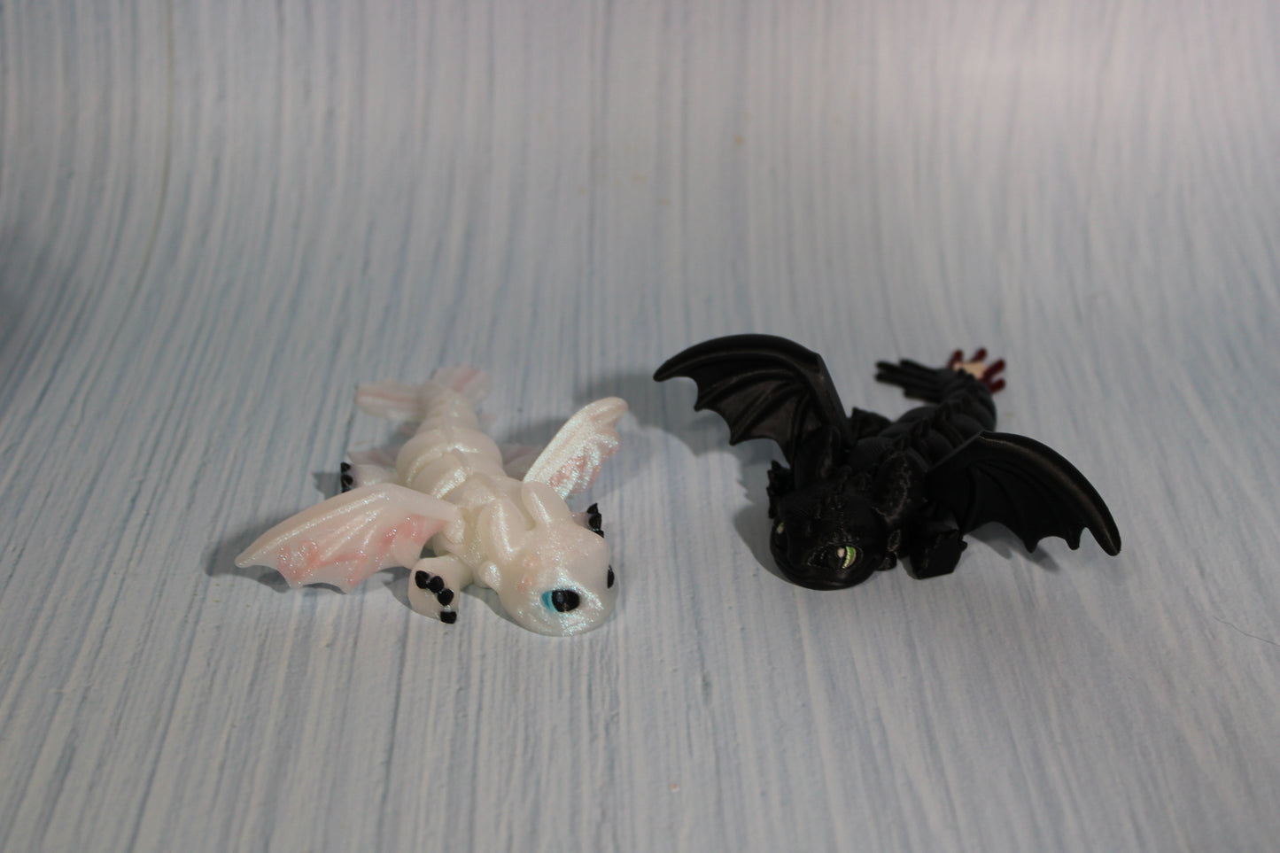 3D Printed Articulated Tiny Dragons 4" long - Wonderland 3D Printing 
