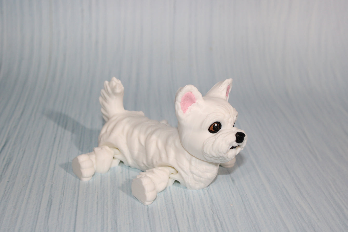 Westie 3D Printed Articulated Flexi Fidget Figurine - Wonderland 3D Printing 