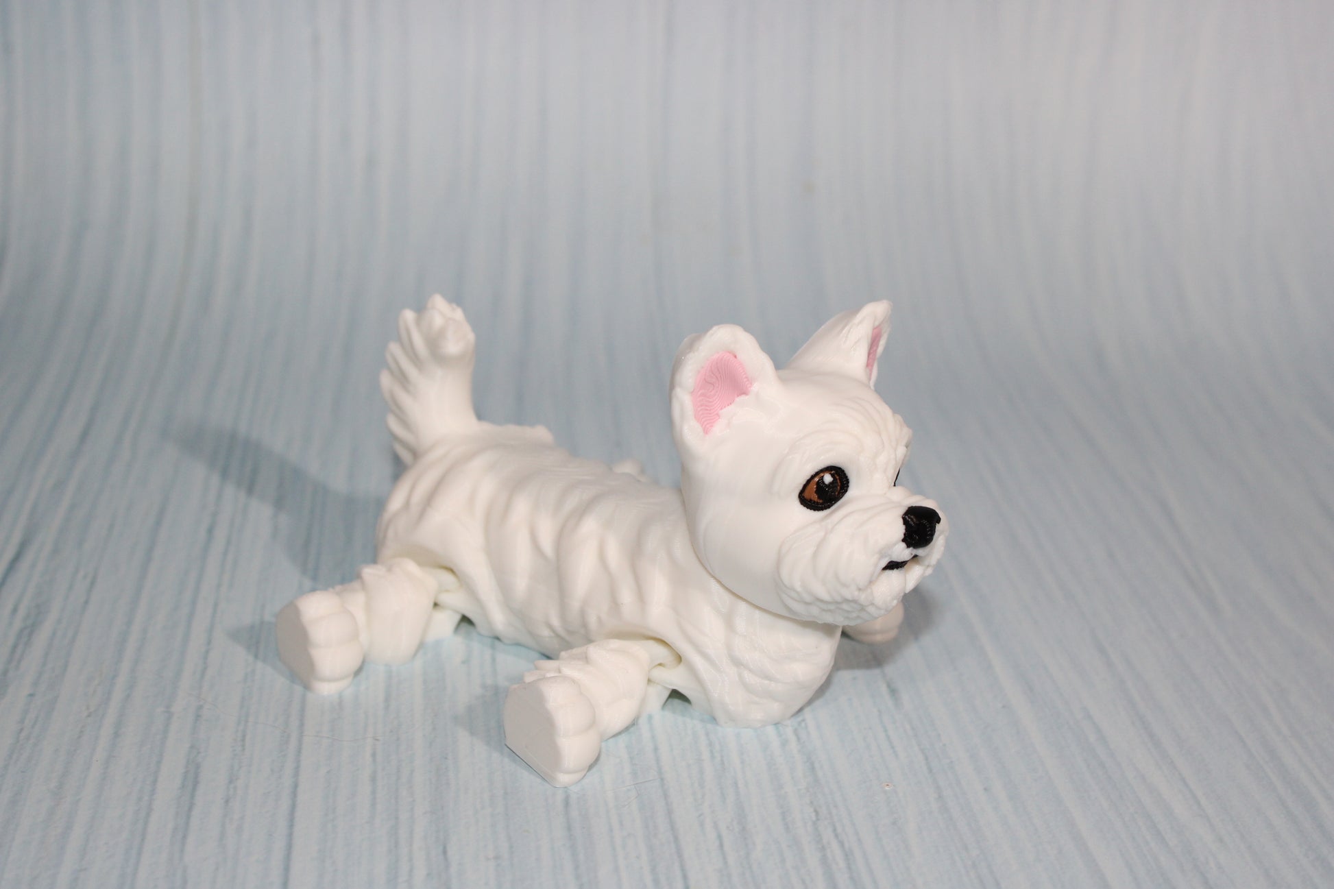 Westie 3D Printed Articulated Flexi Fidget Figurine - Wonderland 3D Printing 