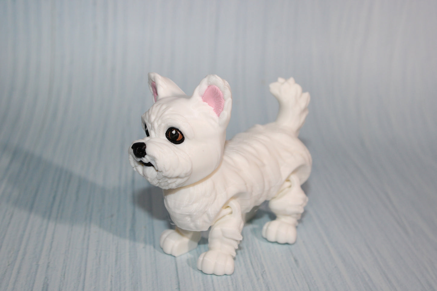 Westie 3D Printed Articulated Flexi Fidget Figurine - Wonderland 3D Printing 