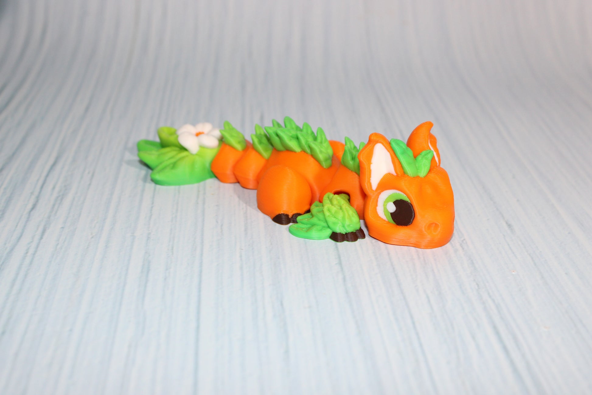 Citrus Friends: 3D Printed Articulated Fidget Toy- Comes with Crate - Wonderland 3D Printing 