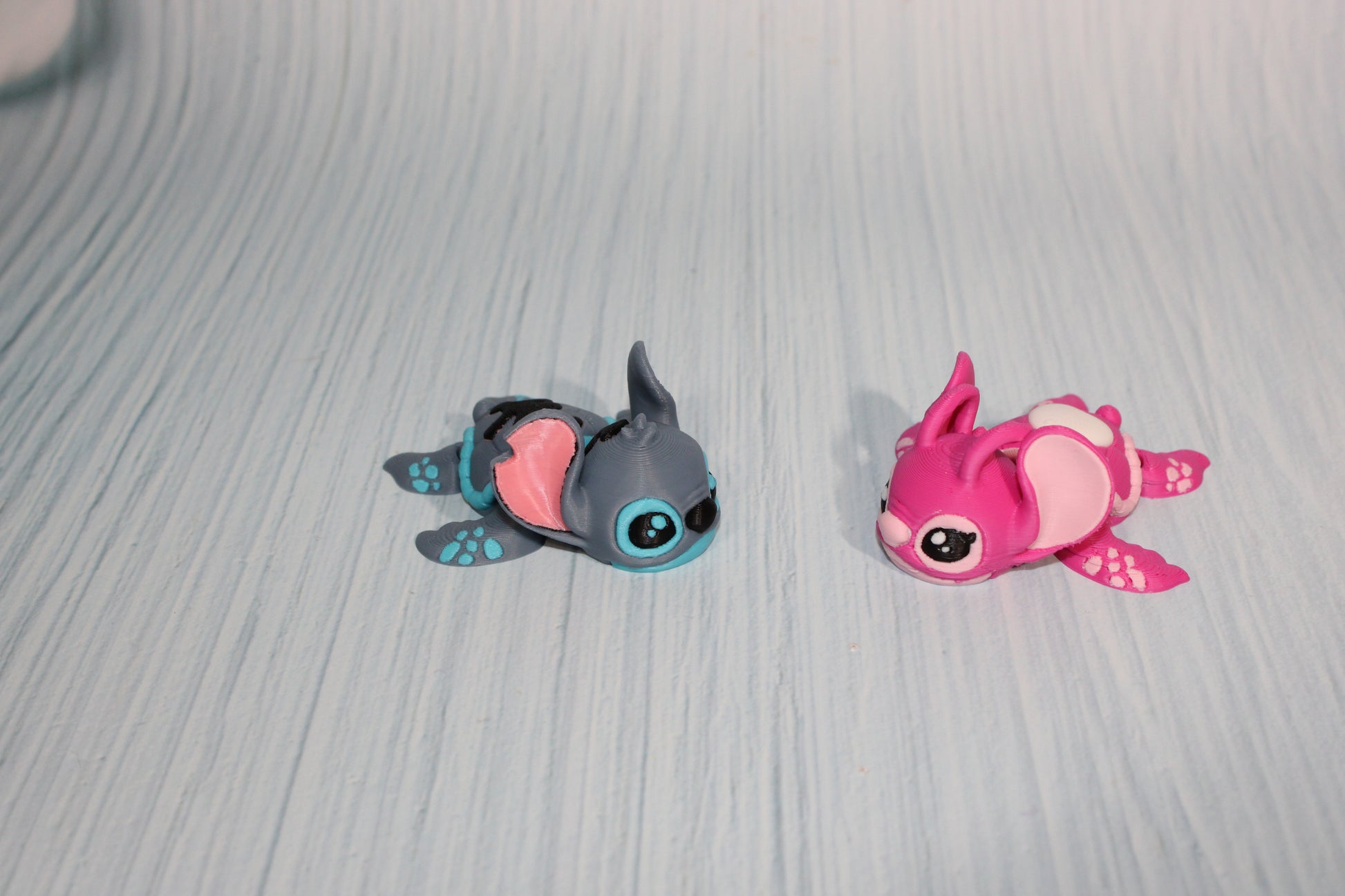 3D Printed Articulated Alien Turtles 3" long - Wonderland 3D Printing 