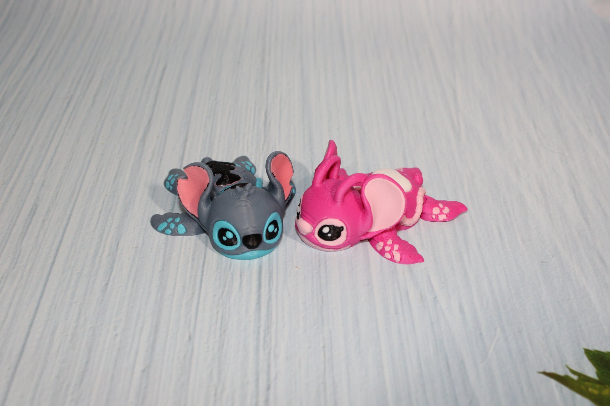 3D Printed Articulated Alien Turtles 3" long - Wonderland 3D Printing 
