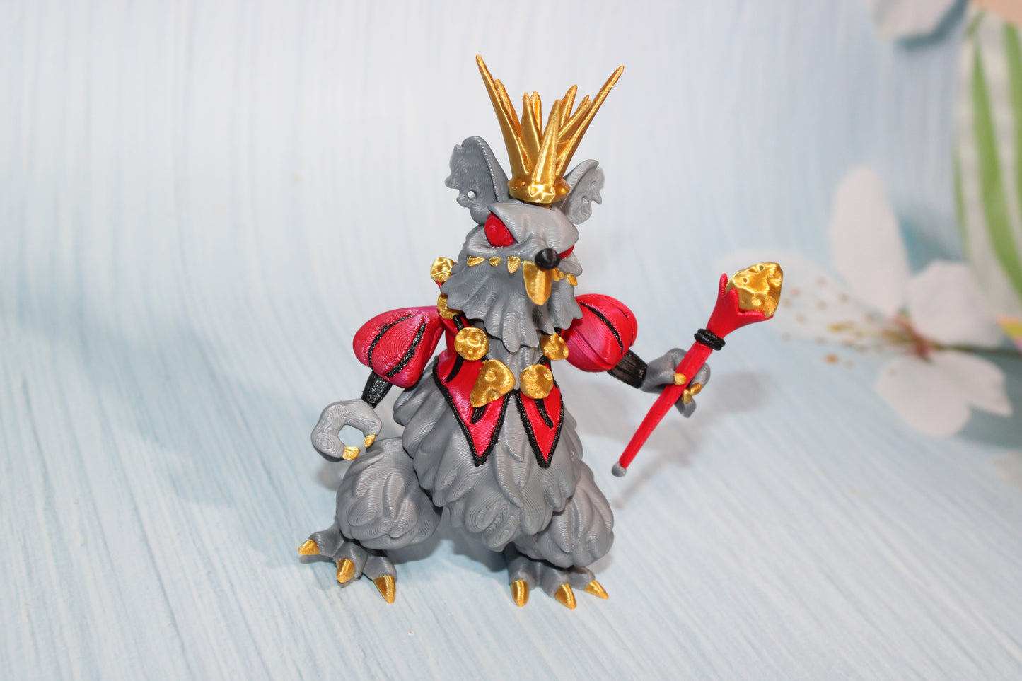 3d Printed Mouse King 5" tall - Wonderland 3D Printing 