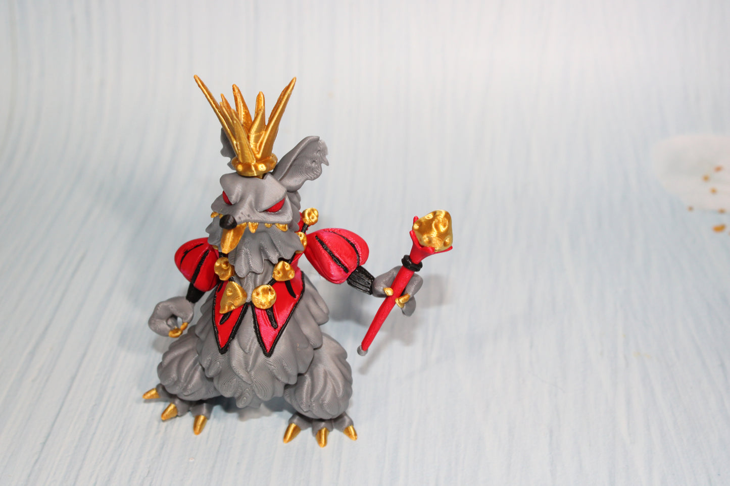 3d Printed Mouse King 5" tall - Wonderland 3D Printing 