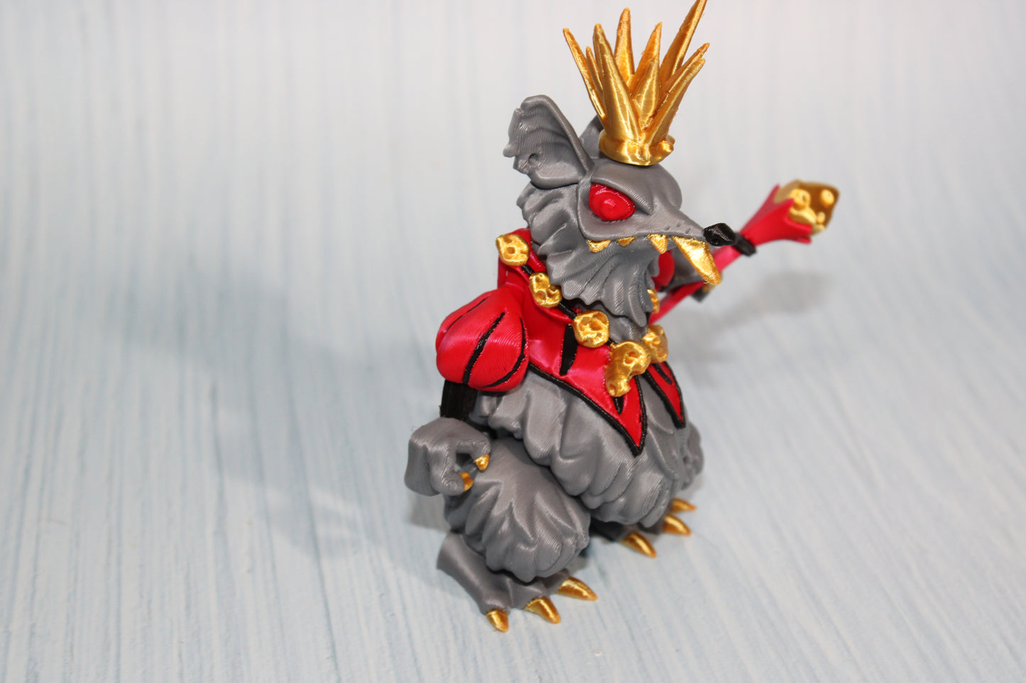 3d Printed Mouse King 5" tall - Wonderland 3D Printing 