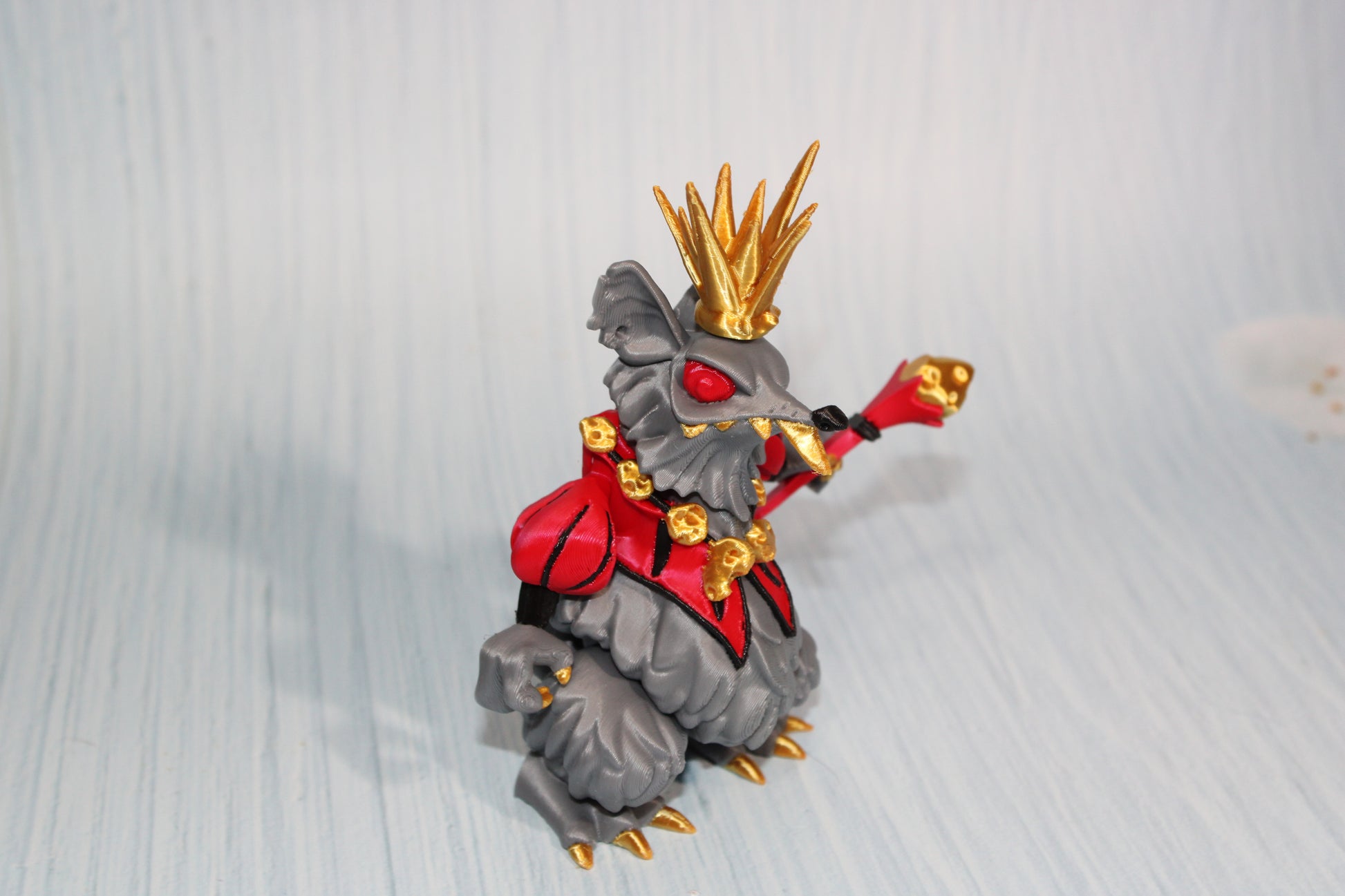 3d Printed Mouse King 5" tall - Wonderland 3D Printing 