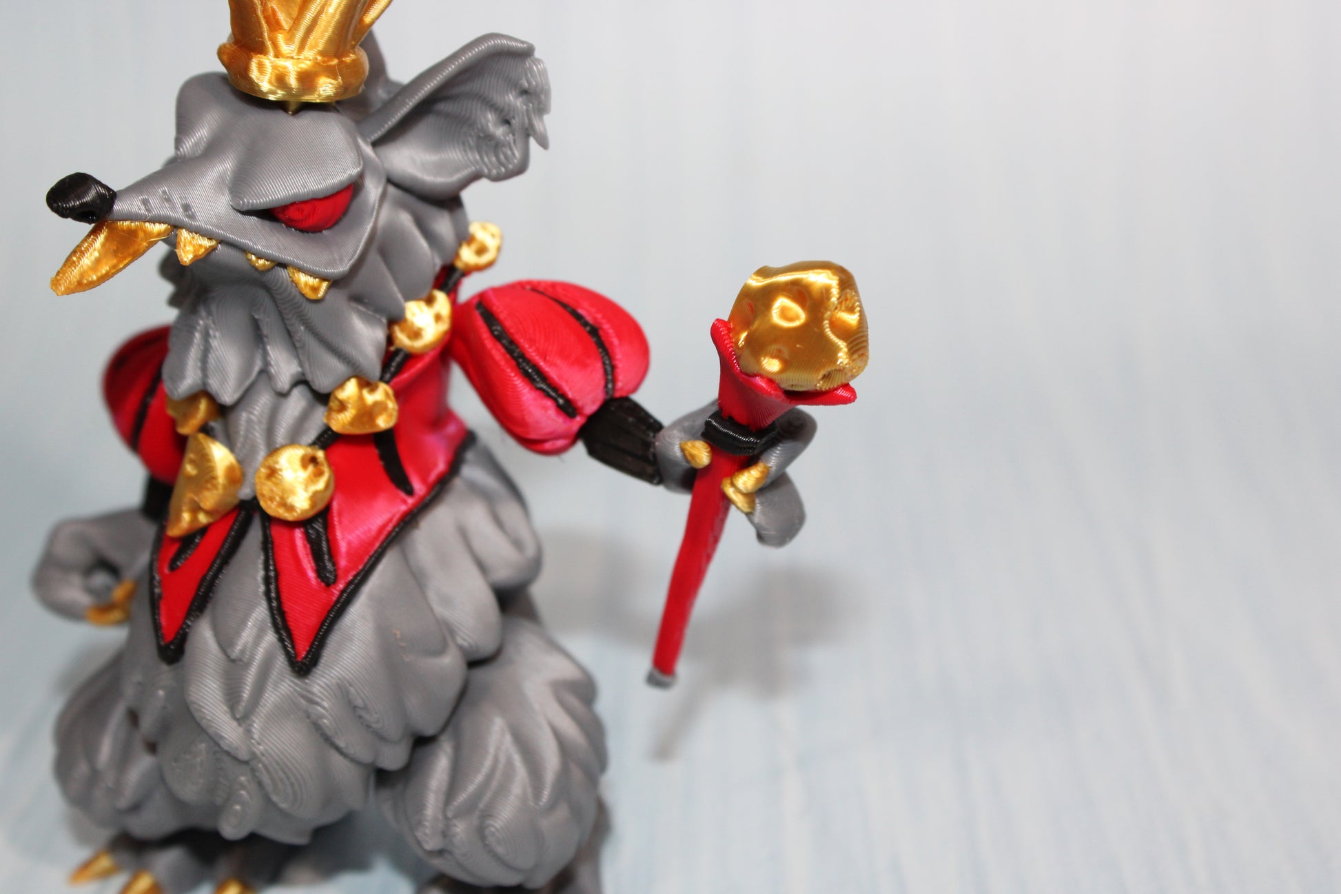 3d Printed Mouse King 5" tall - Wonderland 3D Printing 