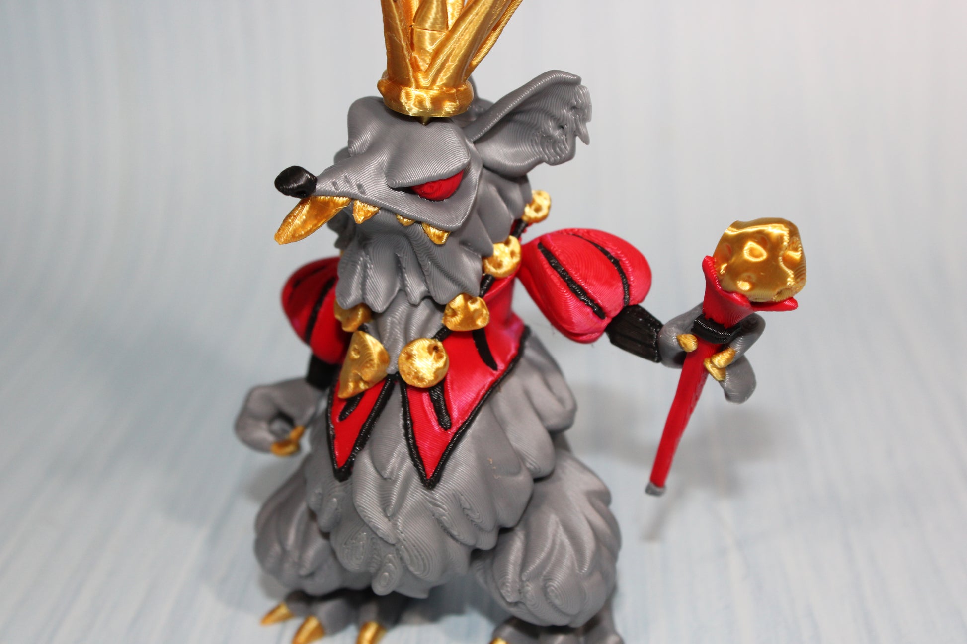 3d Printed Mouse King 5" tall - Wonderland 3D Printing 