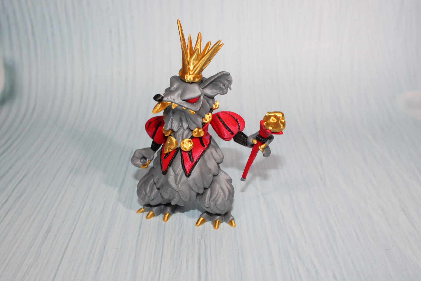 3d Printed Mouse King 5" tall - Wonderland 3D Printing 