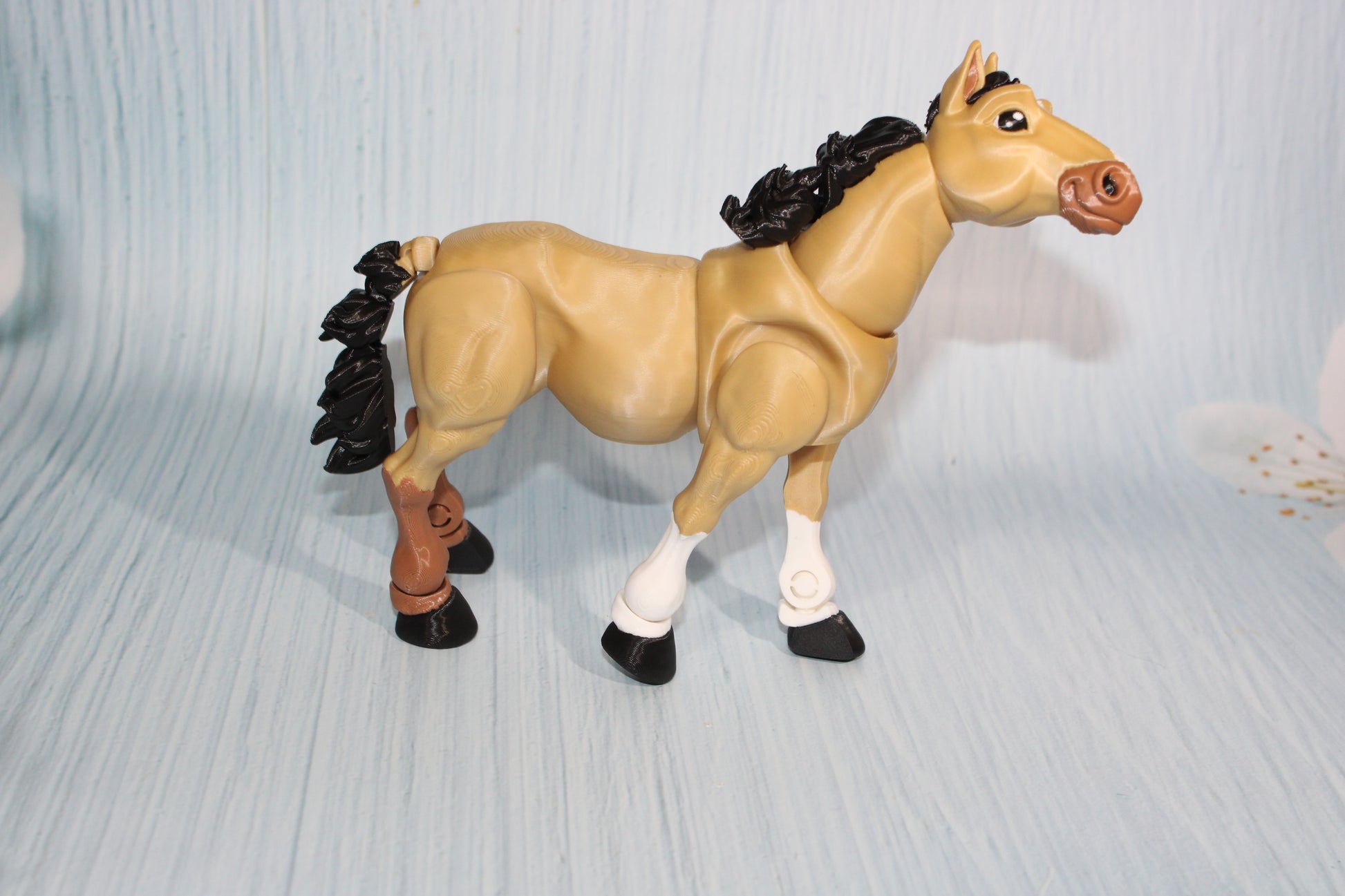 3D Printed Articulated Horse or Unicorn Figurine 7.5" long x 6.75" tall - Wonderland 3D Printing 