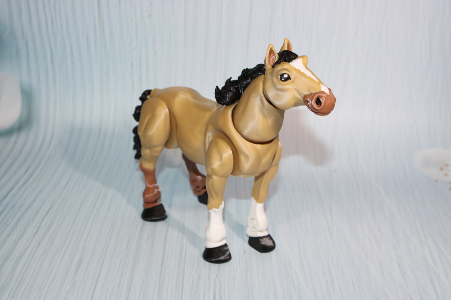 3D Printed Articulated Horse or Unicorn Figurine 7.5" long x 6.75" tall - Wonderland 3D Printing 