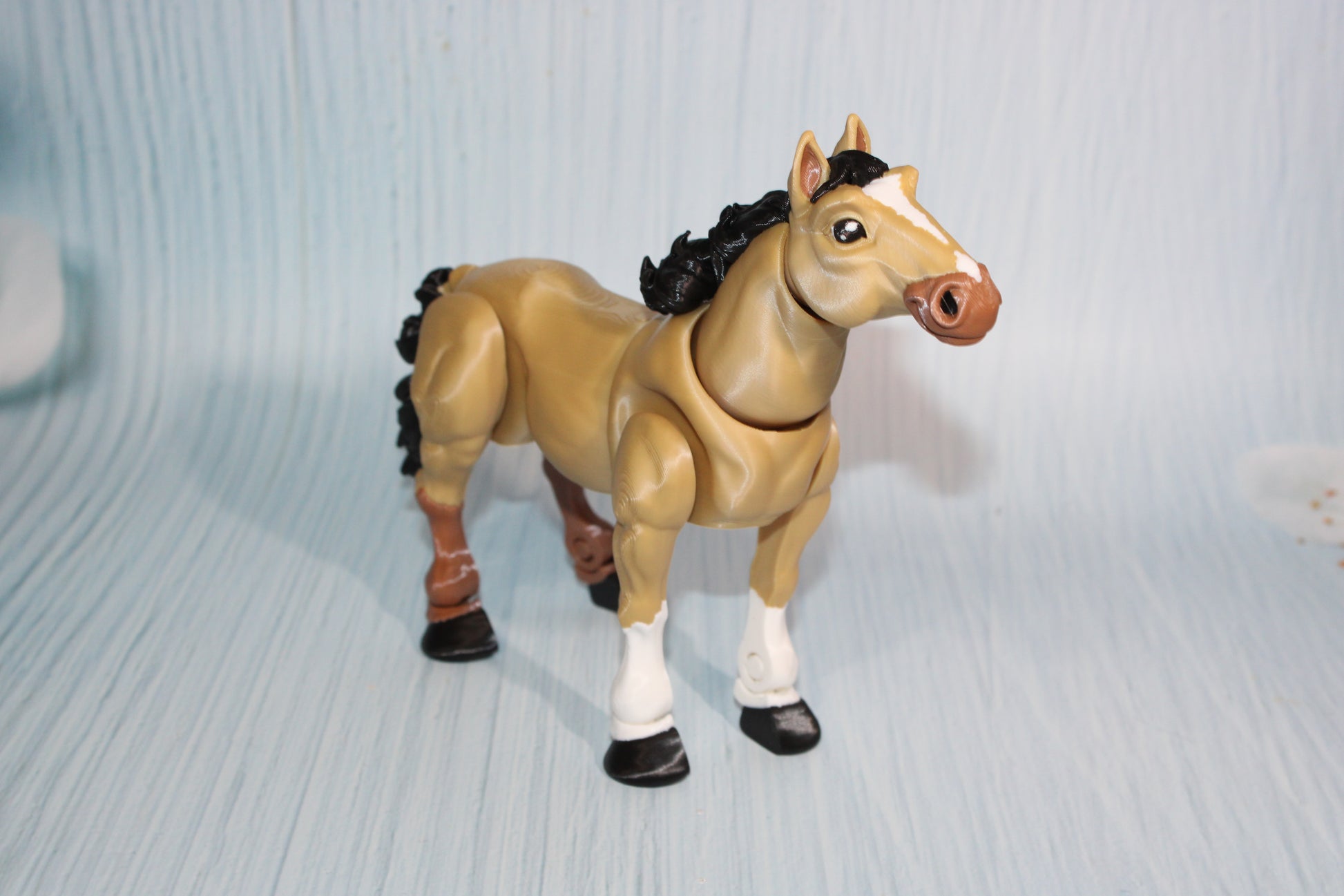3D Printed Articulated Horse or Unicorn Figurine 7.5" long x 6.75" tall - Wonderland 3D Printing 