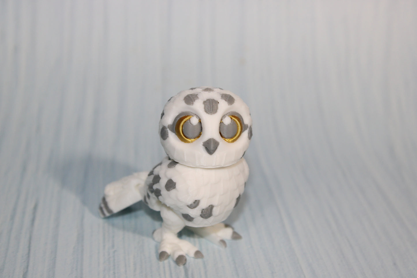 Snow owl or Sparrow 3d printed 2.5" tall - Wonderland 3D Printing 