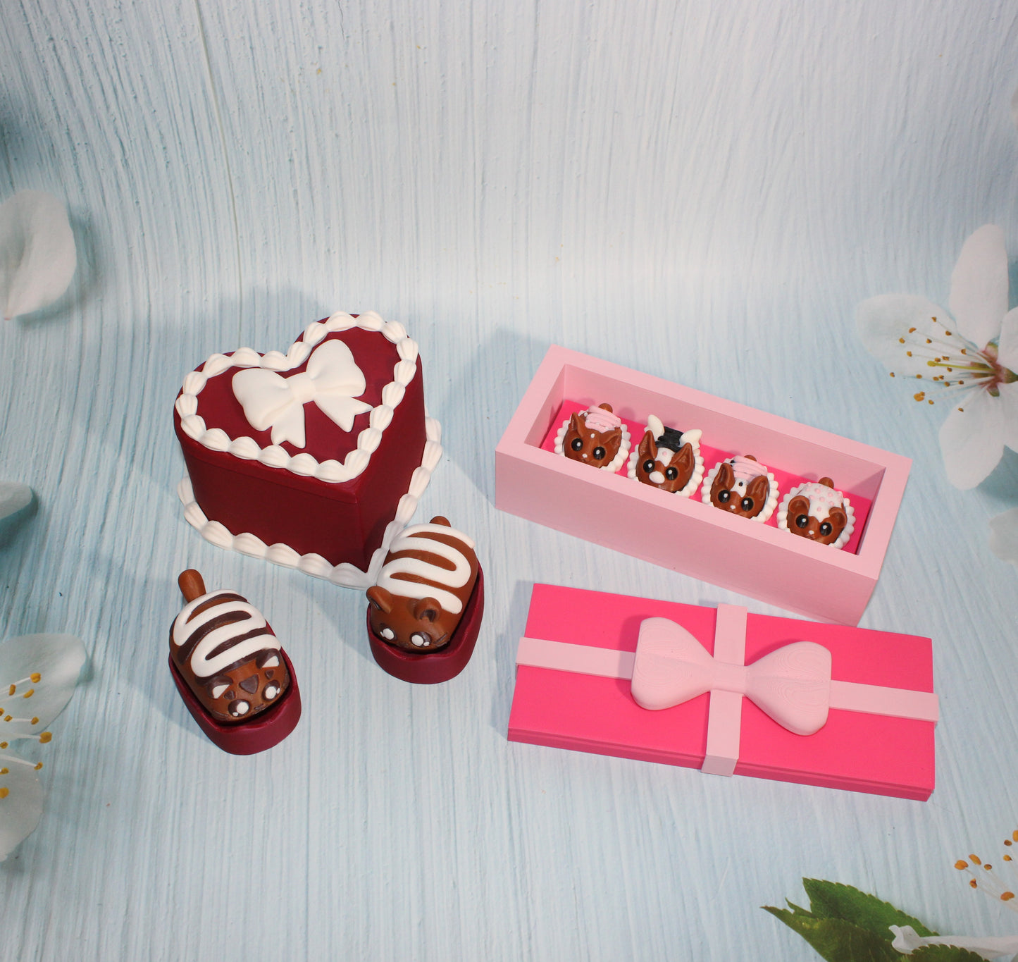 3d printed Bon Bon Clickers with Gift Box Options - Wonderland 3D Printing 