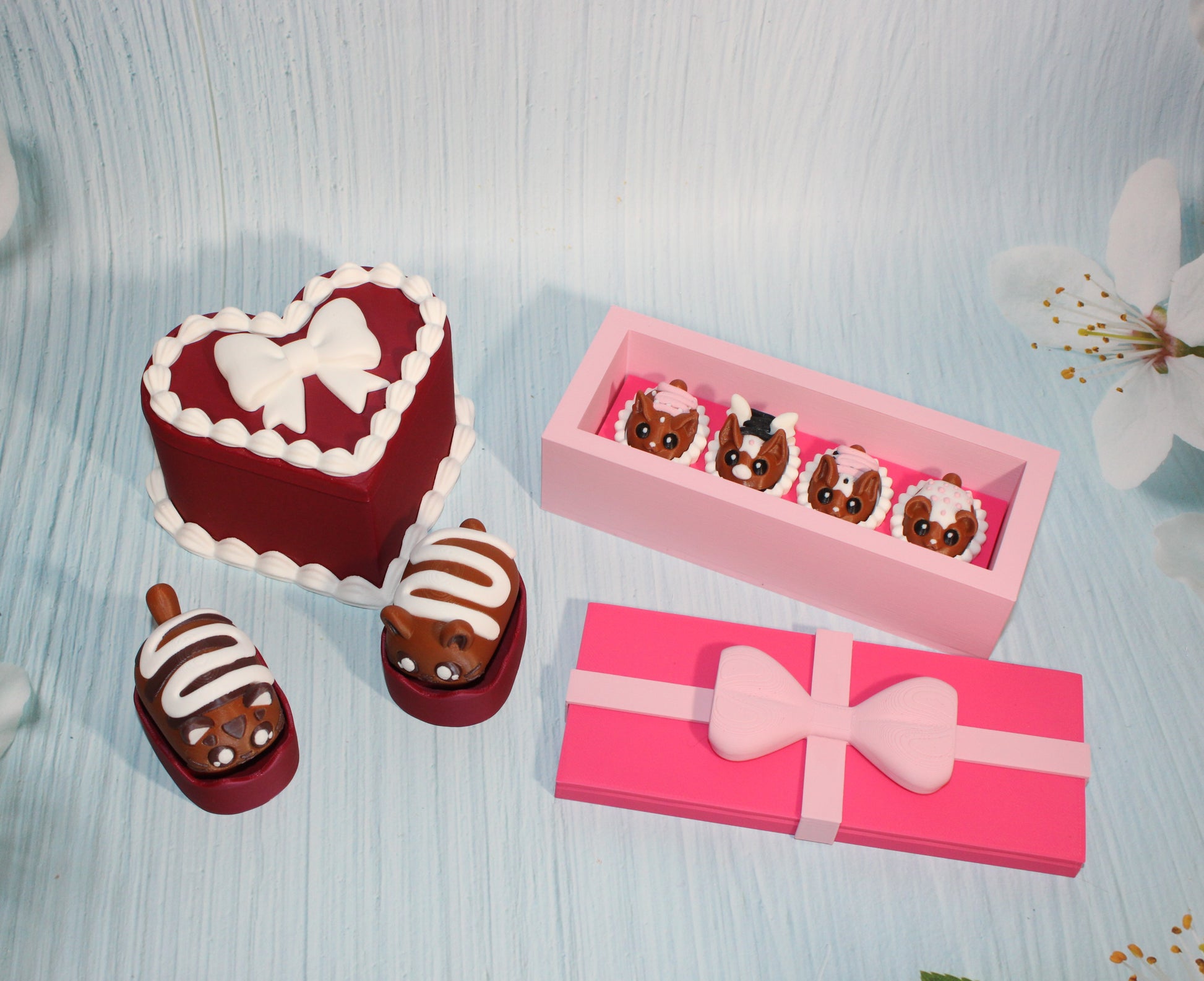 3d printed Bon Bon Clickers with Gift Box Options - Wonderland 3D Printing 