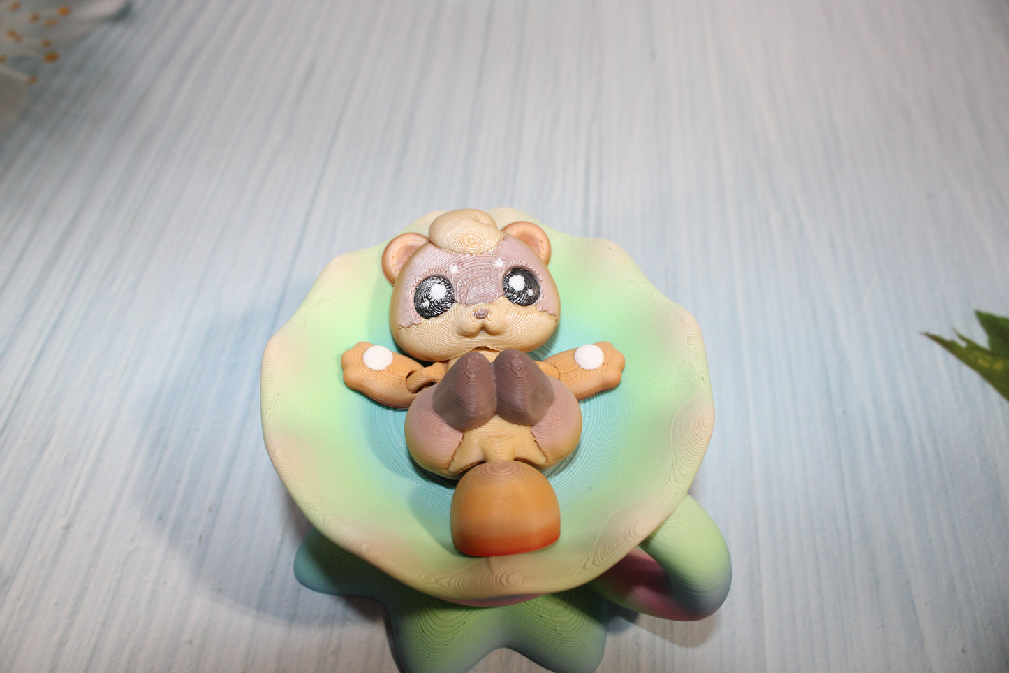 Tea Otter Play set- Everything Included- Comes with 2 Otters-3d printed - Wonderland 3D Printing 
