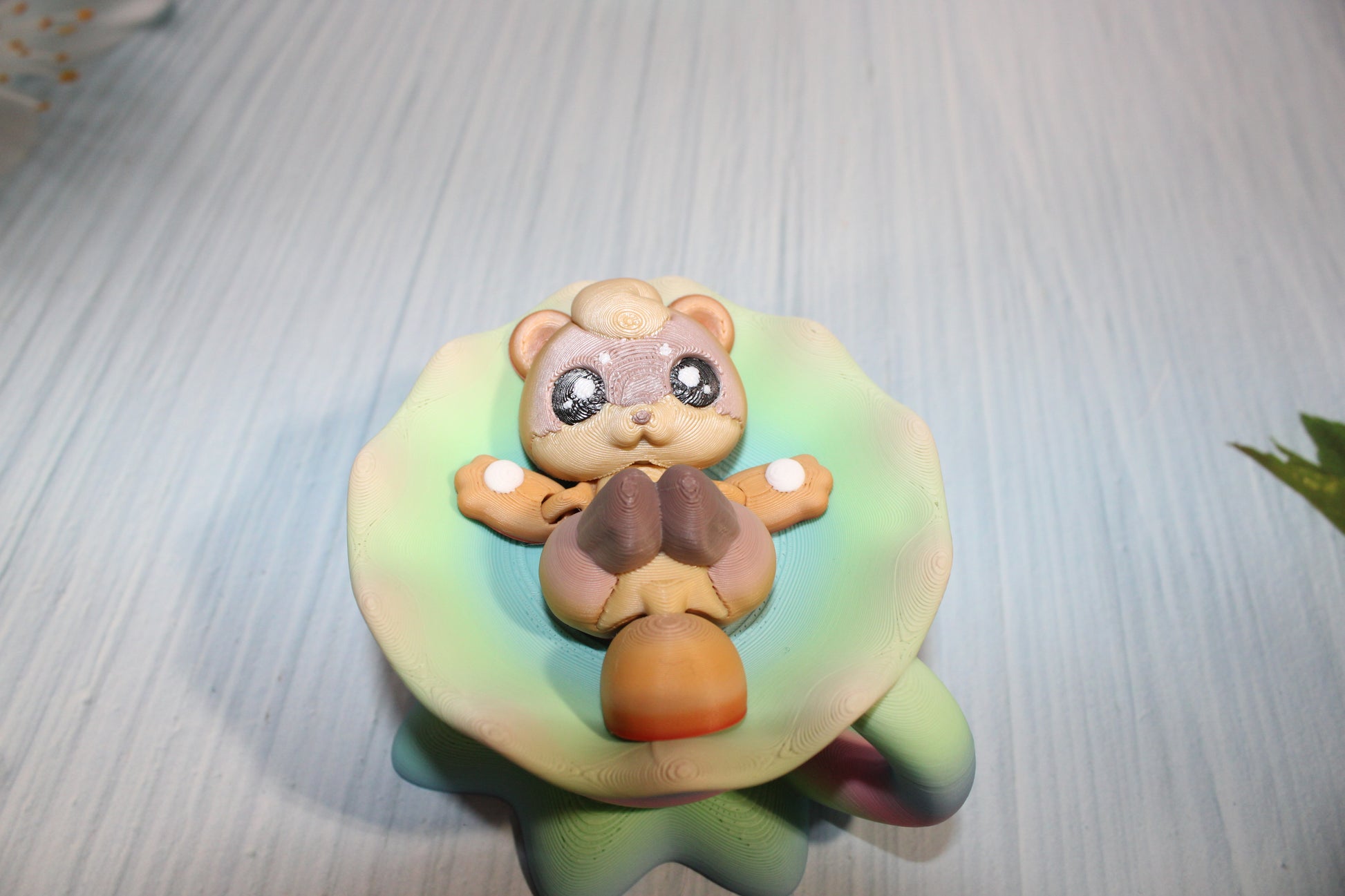 Tea Otter Play set- Everything Included- Comes with 2 Otters-3d printed - Wonderland 3D Printing 