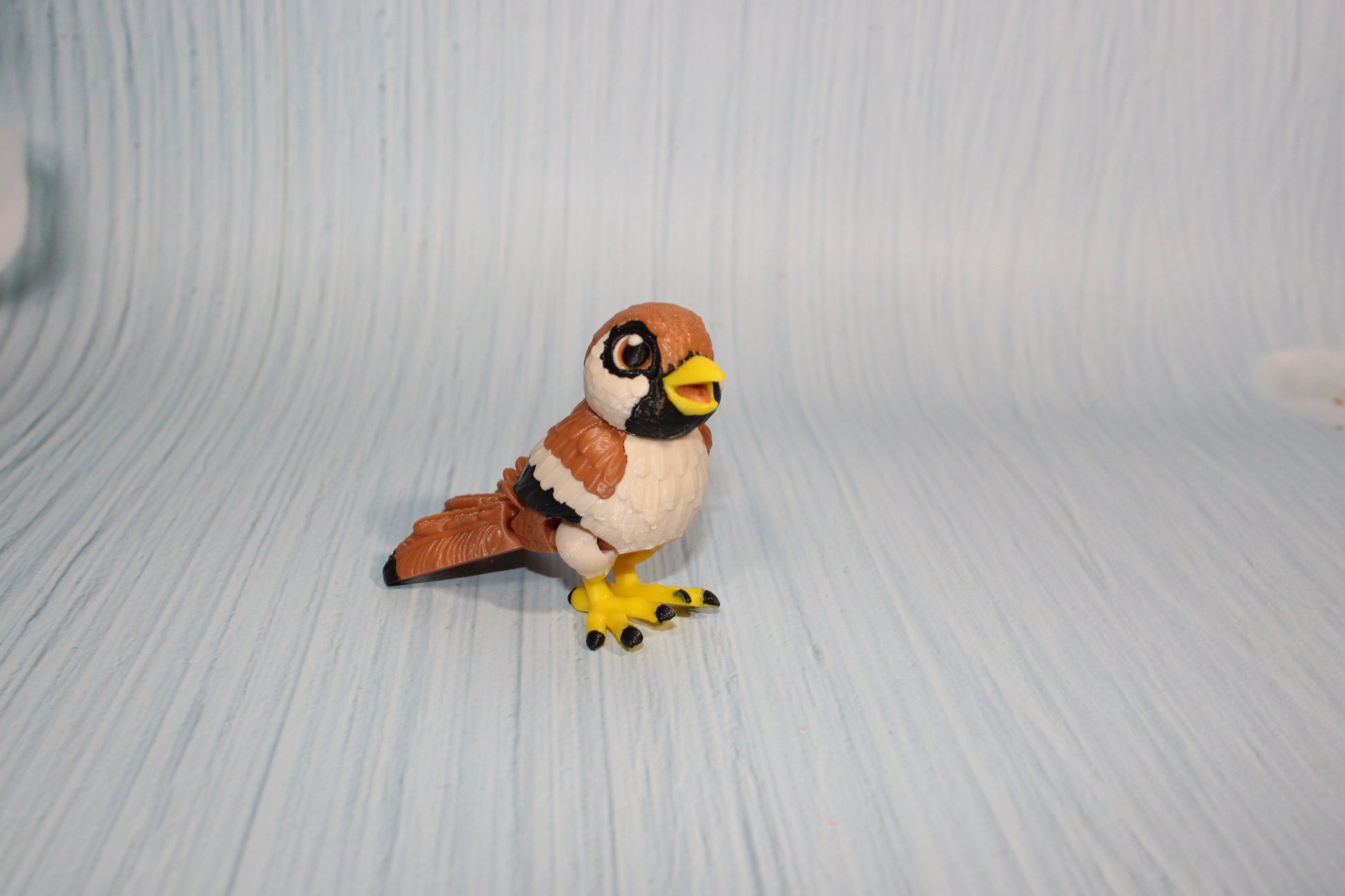 Snow owl or Sparrow 3d printed 2.5" tall - Wonderland 3D Printing 