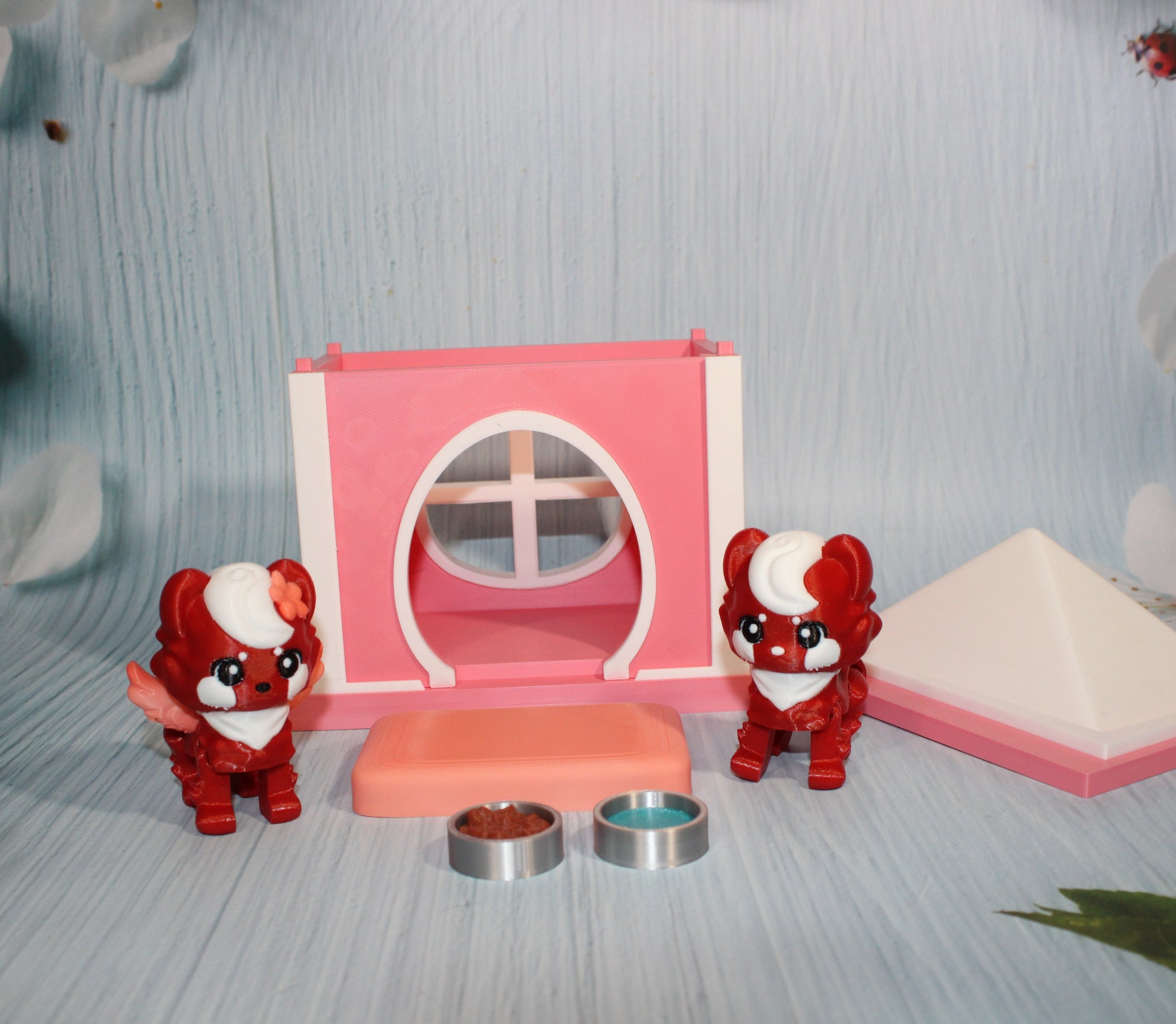 Pom Pom Play set- Everything Included- Comes with 2 Poms-3d printed - Wonderland 3D Printing 