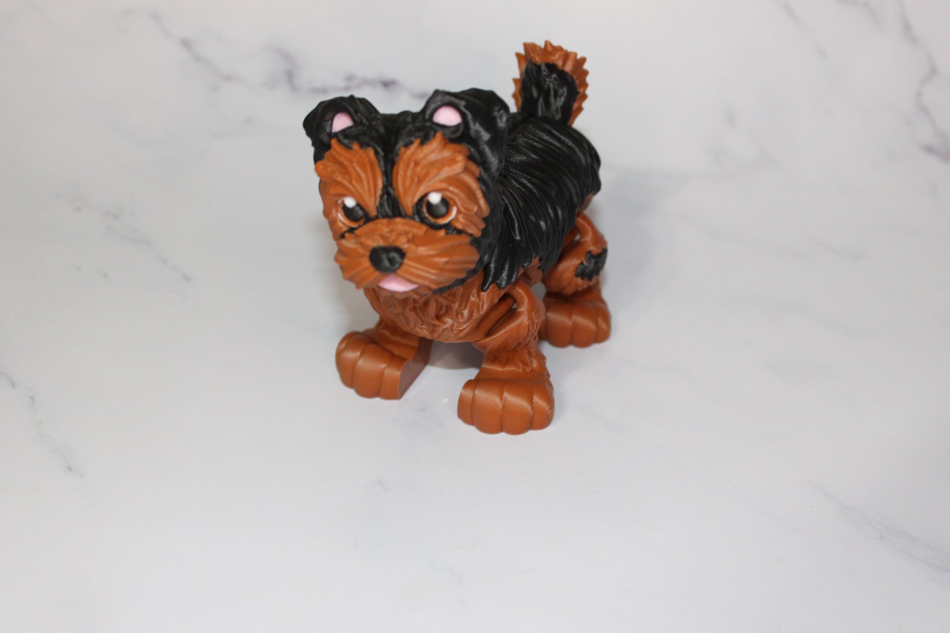 Yorkie 3D Printed Articulated Figurine - Wonderland 3D Printing 