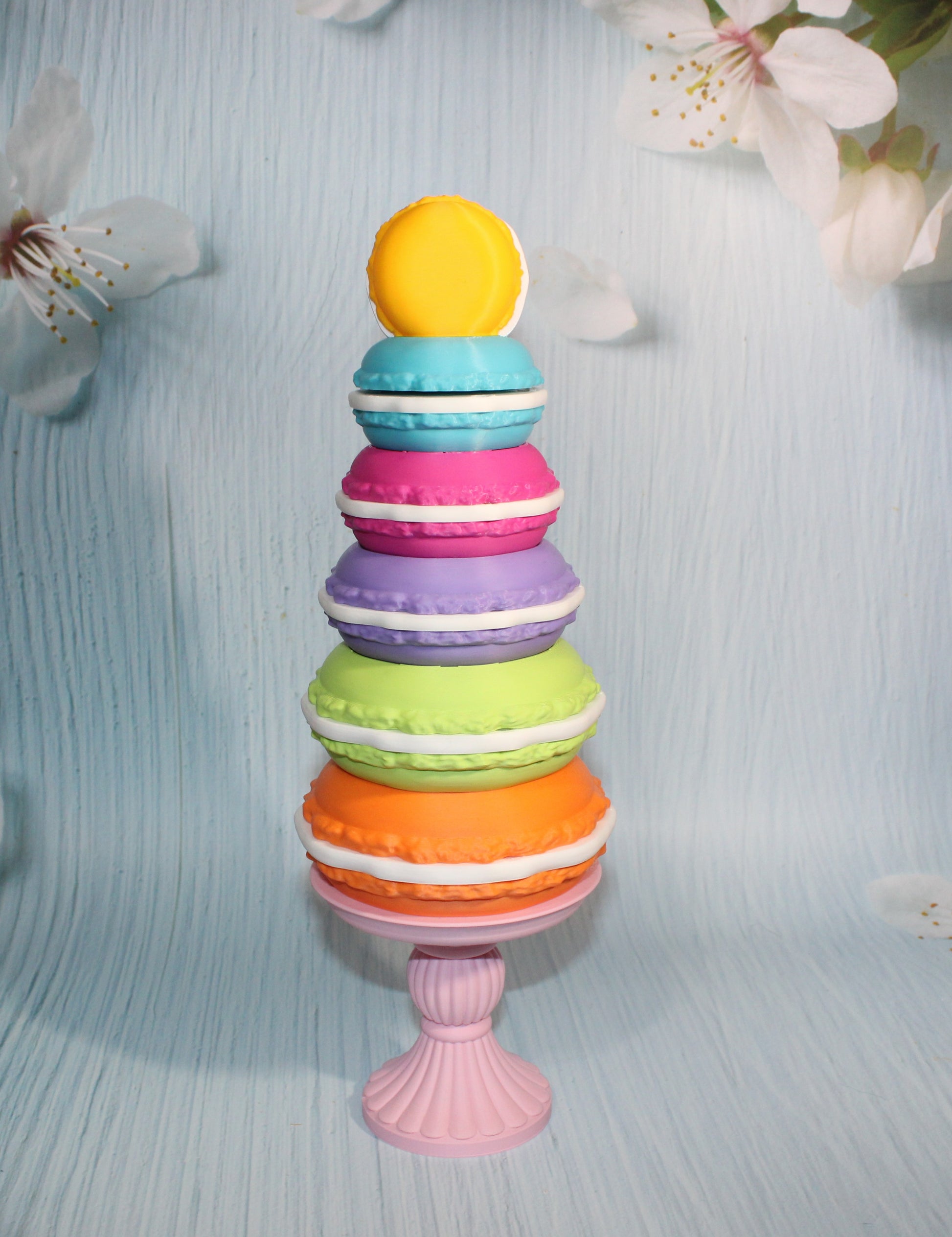 3d Printed Macaroon Tree 11.75" tall - Wonderland 3D Printing 