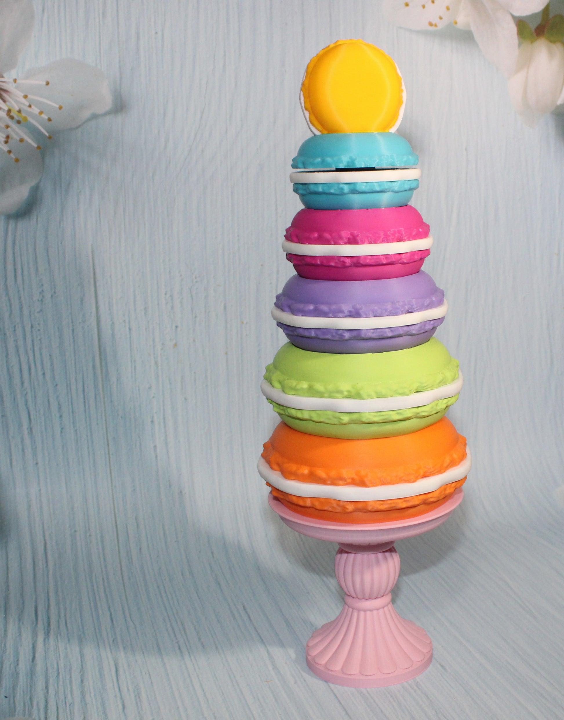 3d Printed Macaroon Tree 11.75" tall - Wonderland 3D Printing 