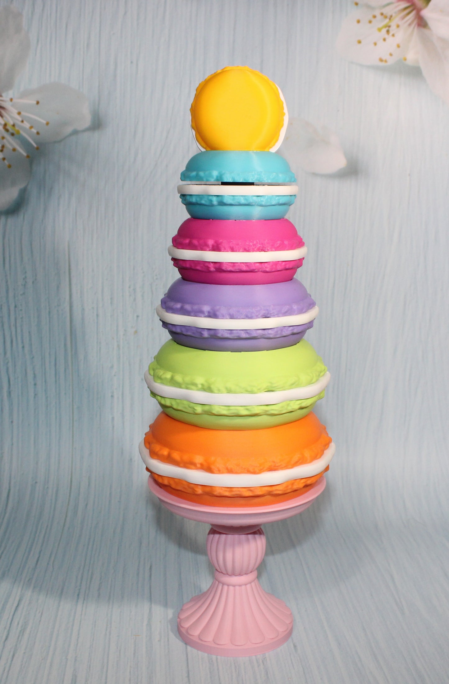3d Printed Macaroon Tree 11.75" tall - Wonderland 3D Printing 