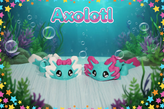 Axolotl 4" 3d Printed - Wonderland 3D Printing 