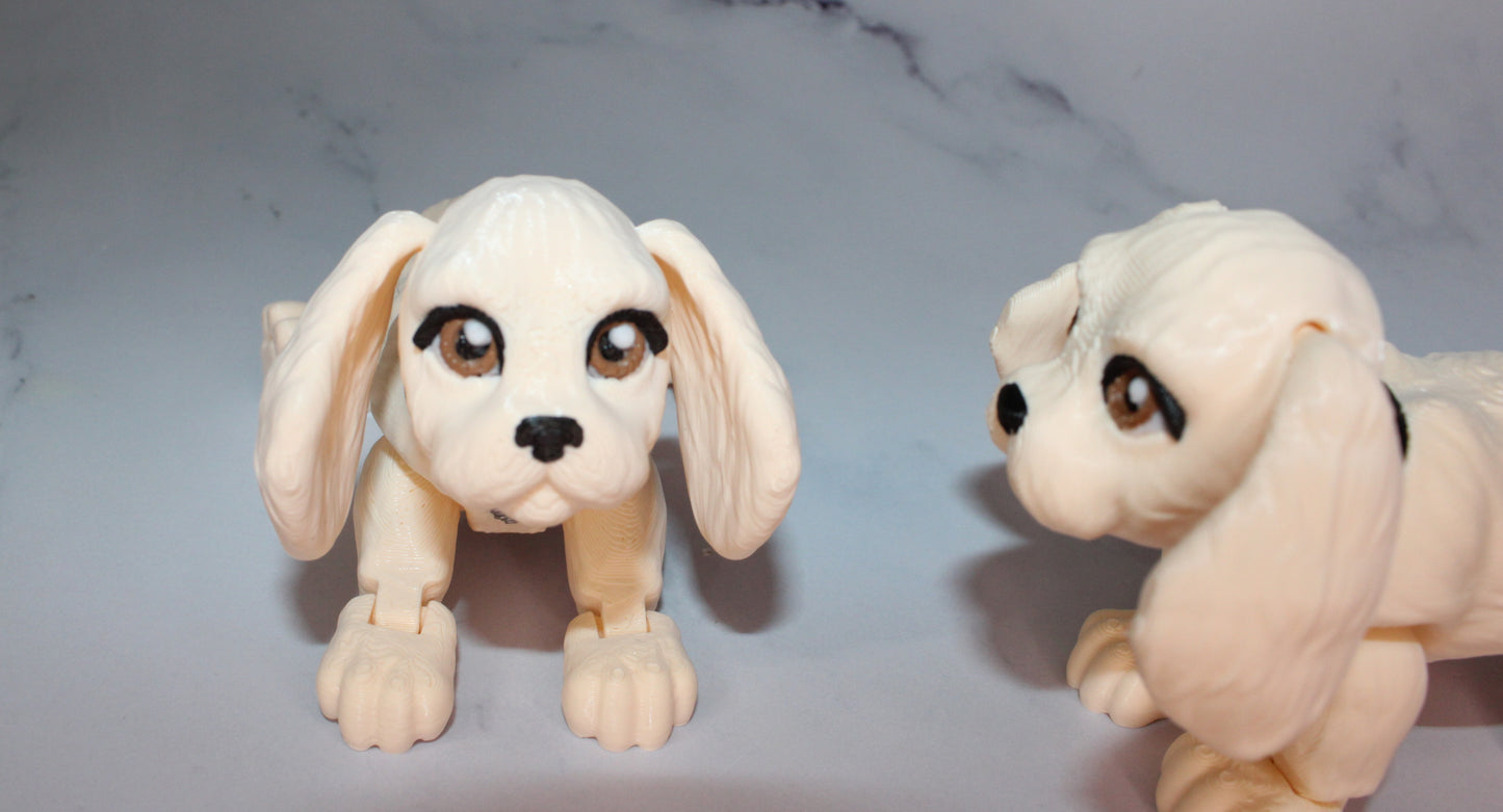 Cocker Spaniel:3D Printed Articulated Flexi Fidget Figurine - Wonderland 3D Printing 