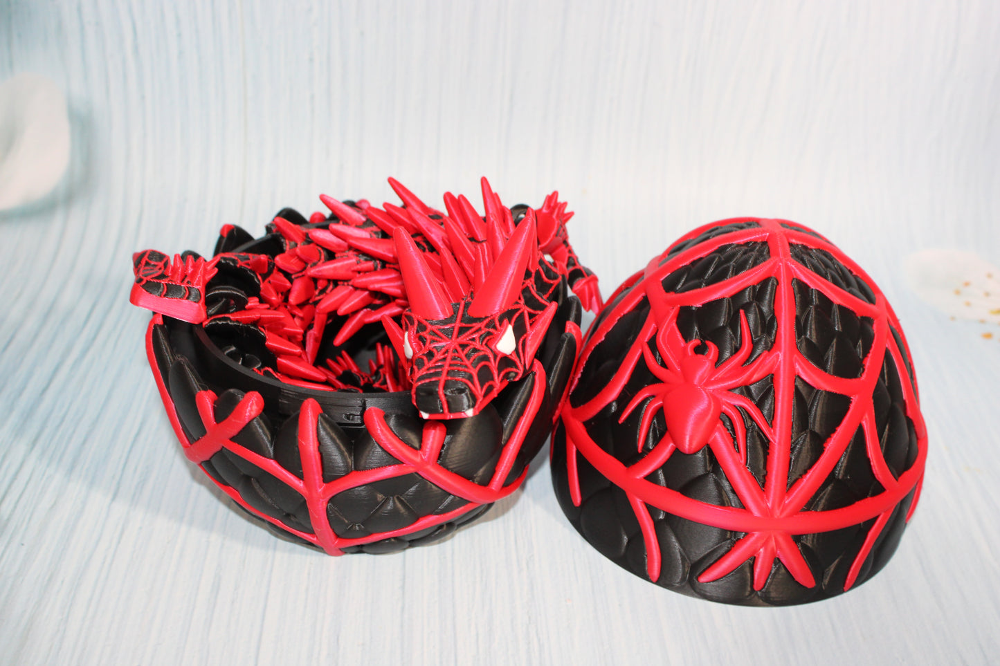 Spider Dragon 3D Printed Articulated Figurine - Wonderland 3D Printing 