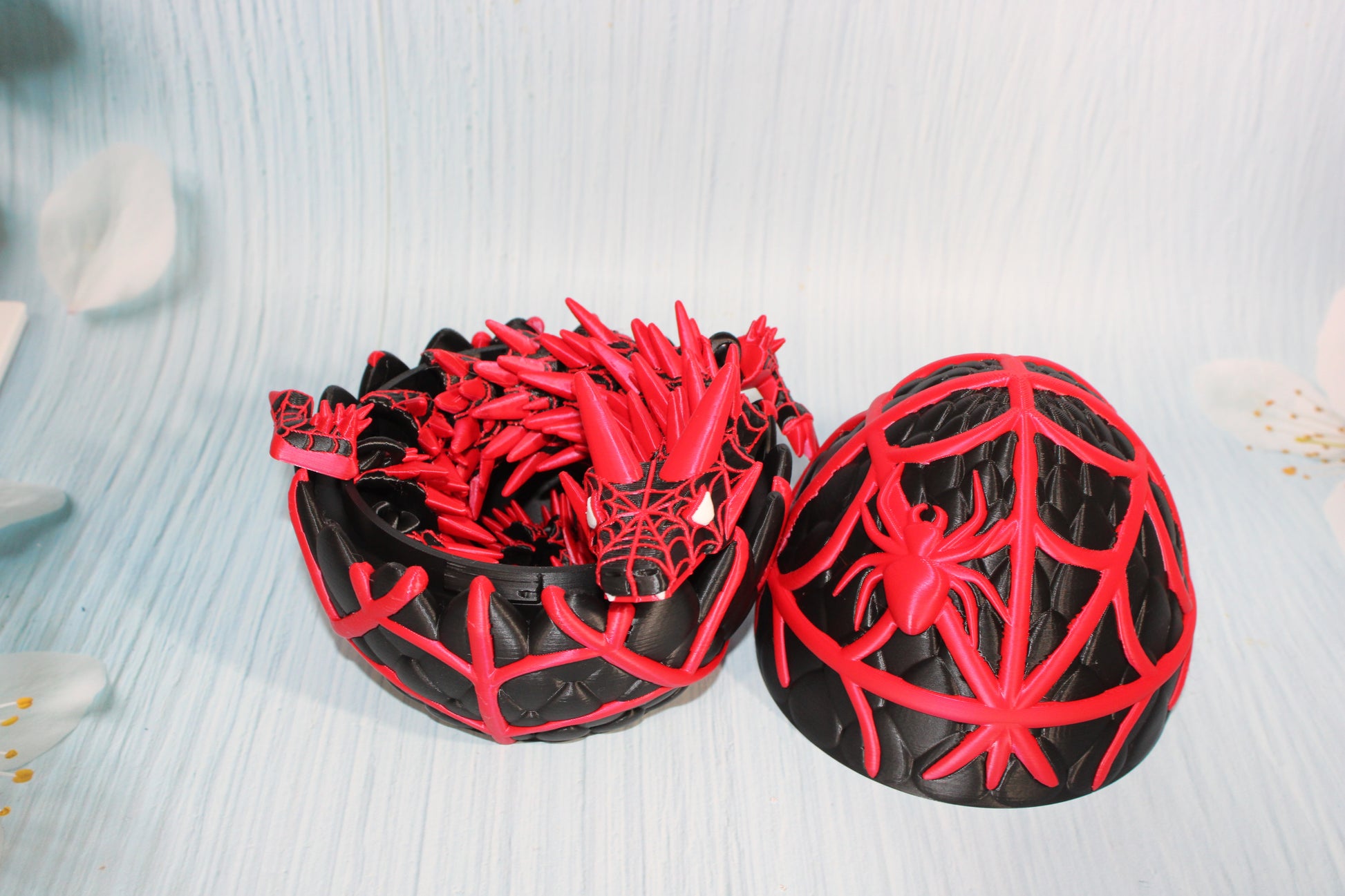 Spider Dragon 3D Printed Articulated Figurine - Wonderland 3D Printing 