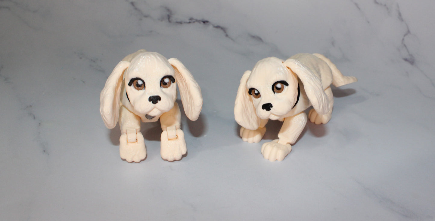 Cocker Spaniel:3D Printed Articulated Flexi Fidget Figurine - Wonderland 3D Printing 