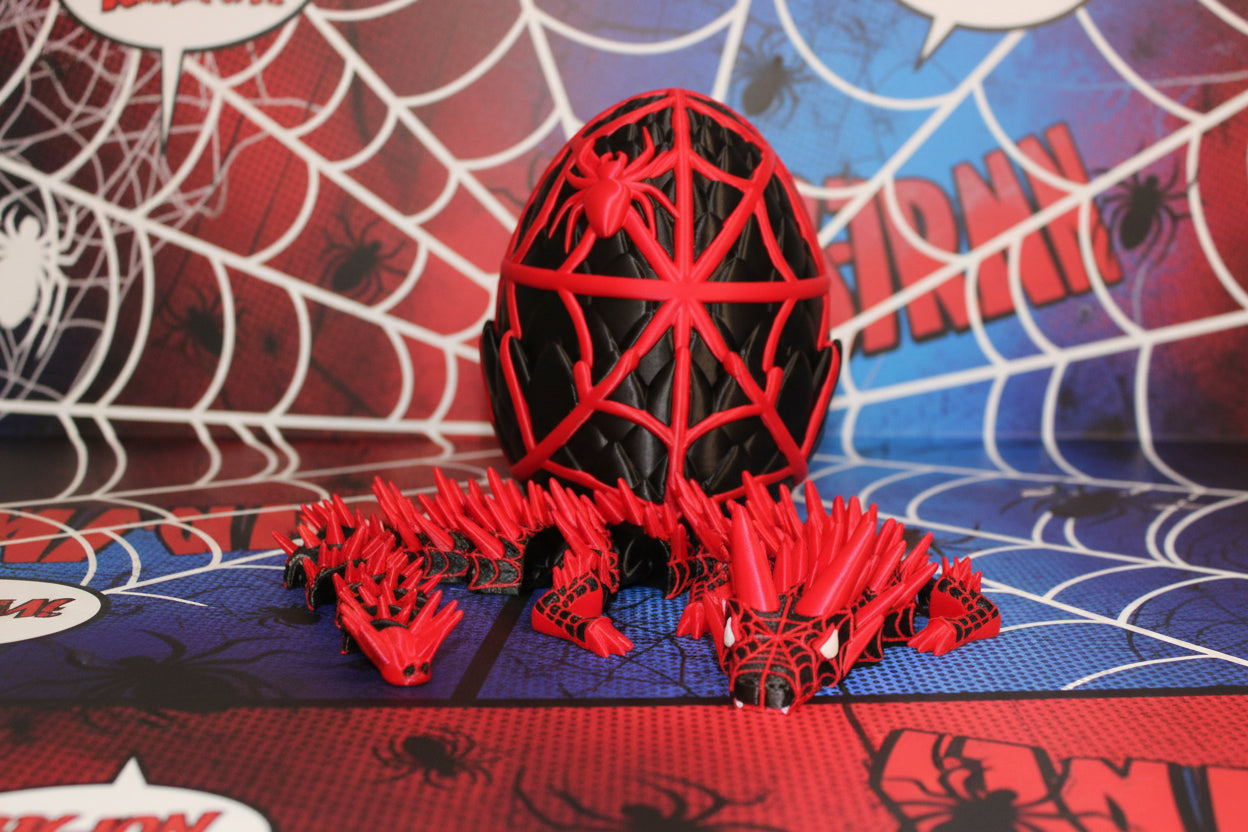 Spider Dragon 3D Printed Articulated Figurine - Wonderland 3D Printing 