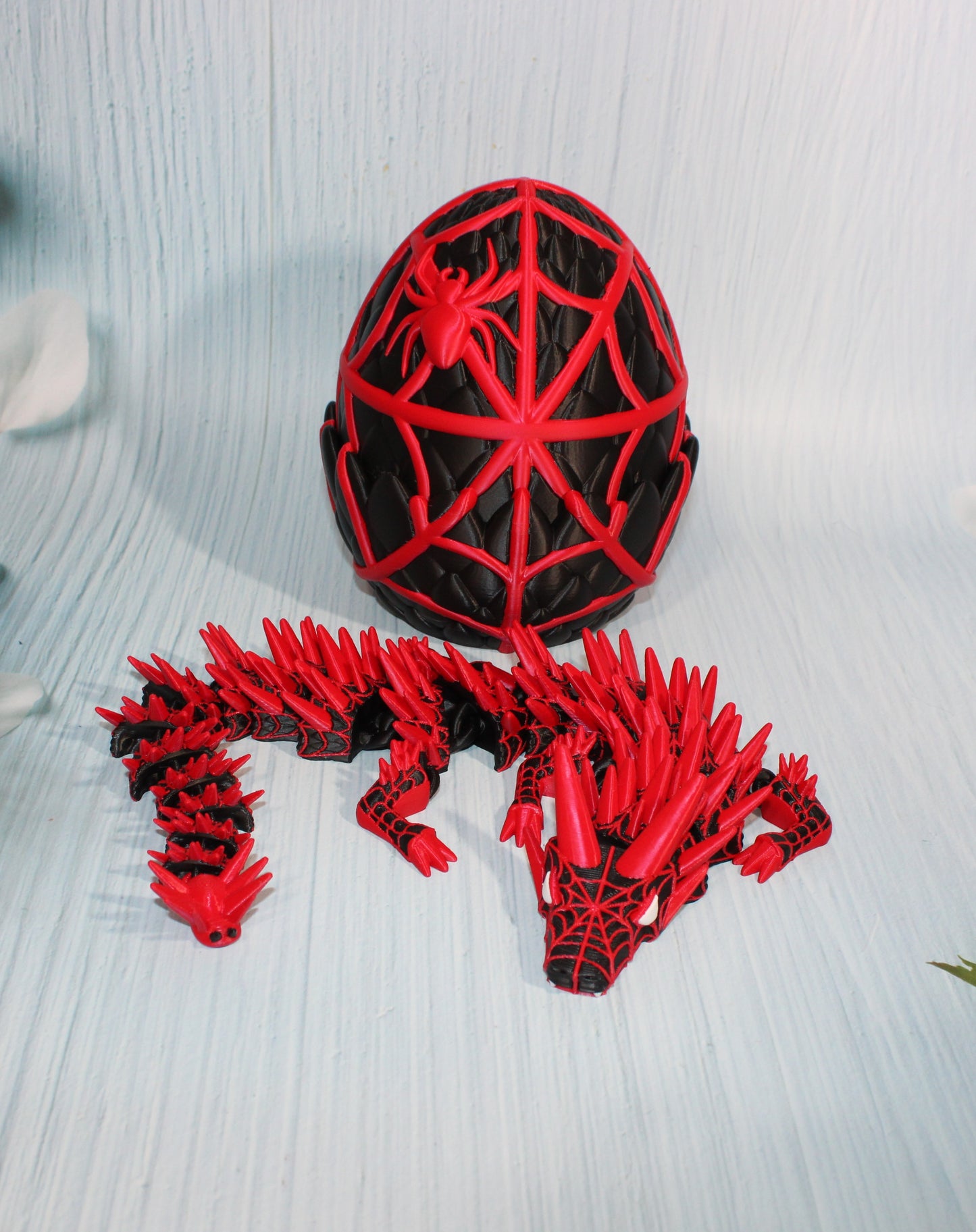 Spider Dragon 3D Printed Articulated Figurine - Wonderland 3D Printing 