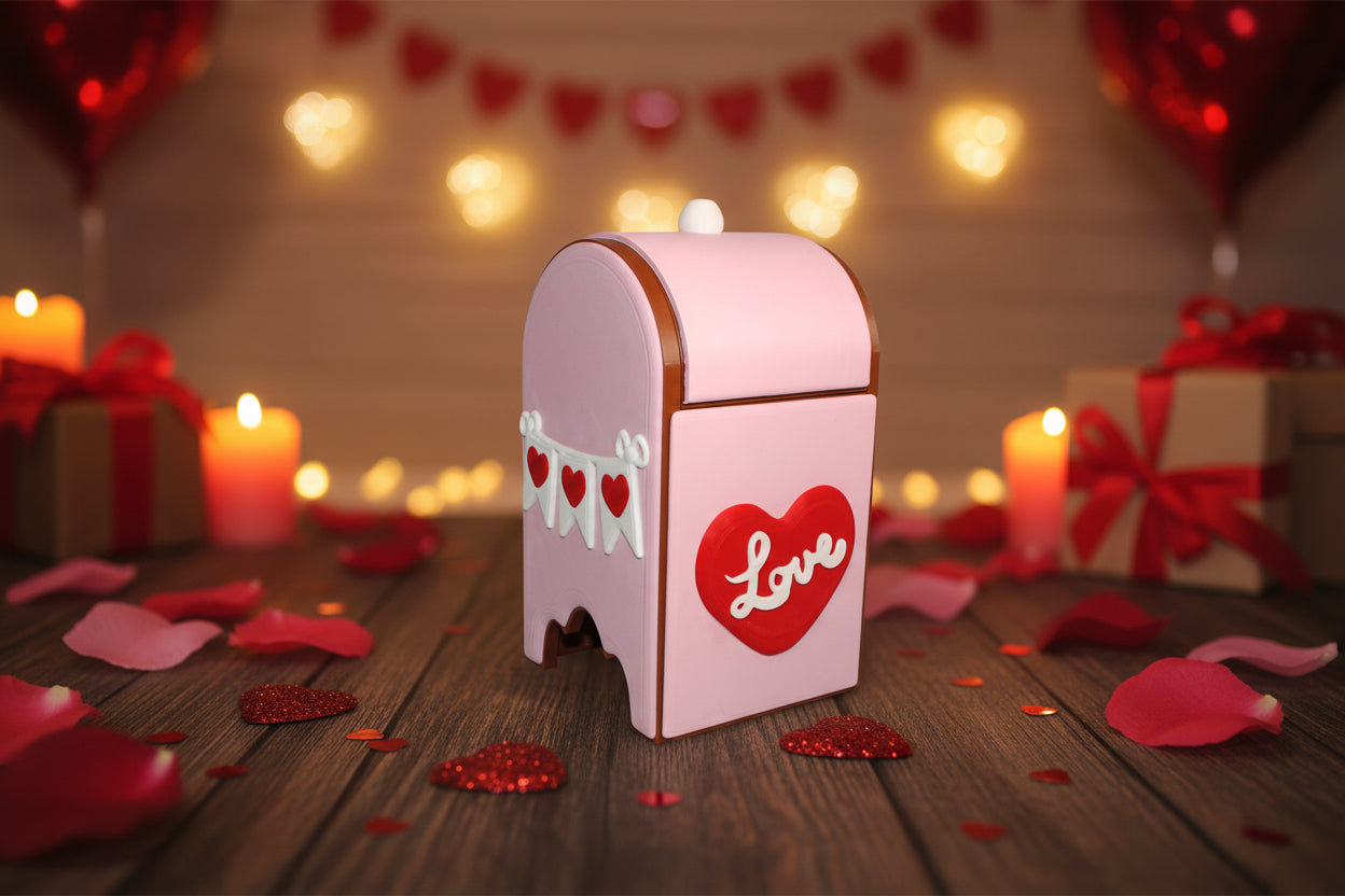 Valentines Mailbox 3d Printed - Wonderland 3D Printing 