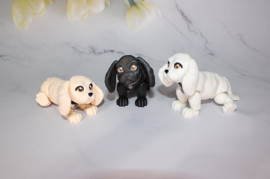 Cocker Spaniel:3D Printed Articulated Flexi Fidget Figurine - Wonderland 3D Printing 
