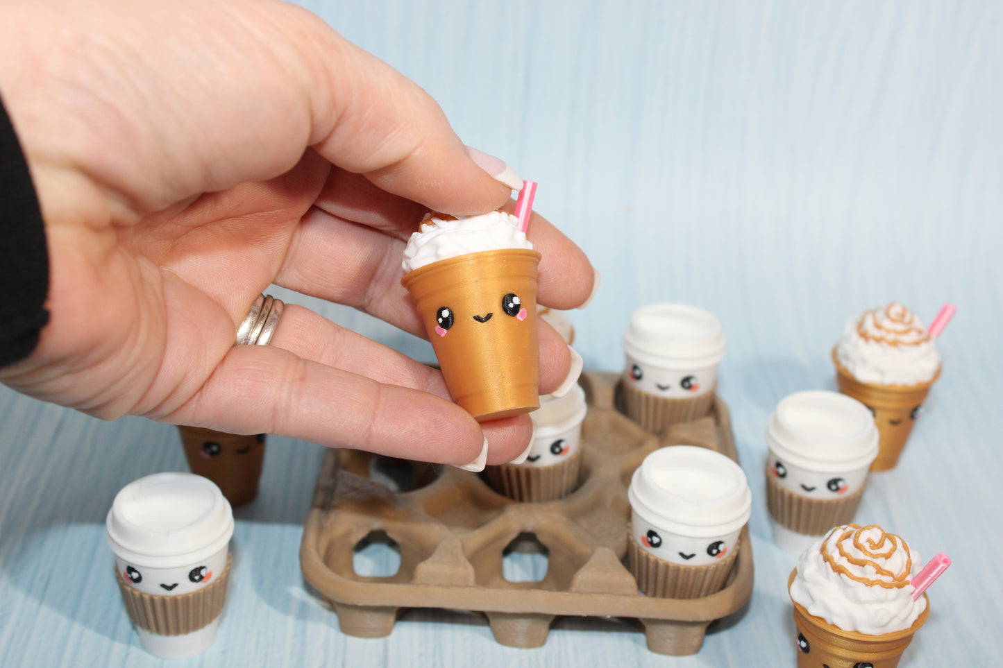 3d Printed Coffee Tic Tac Toe Game - Wonderland 3D Printing 