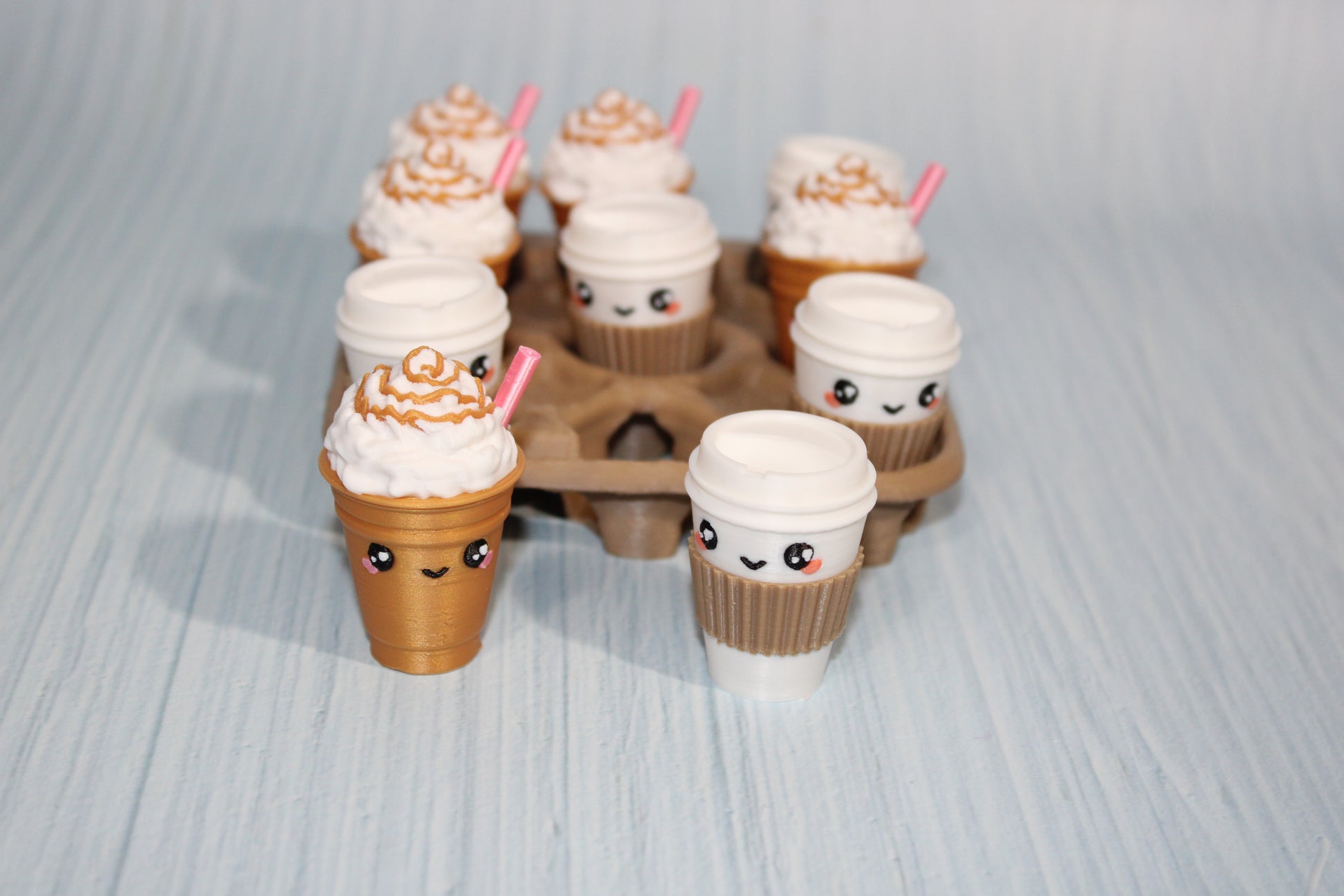 3d Printed Coffee Tic Tac Toe Game - Wonderland 3D Printing 