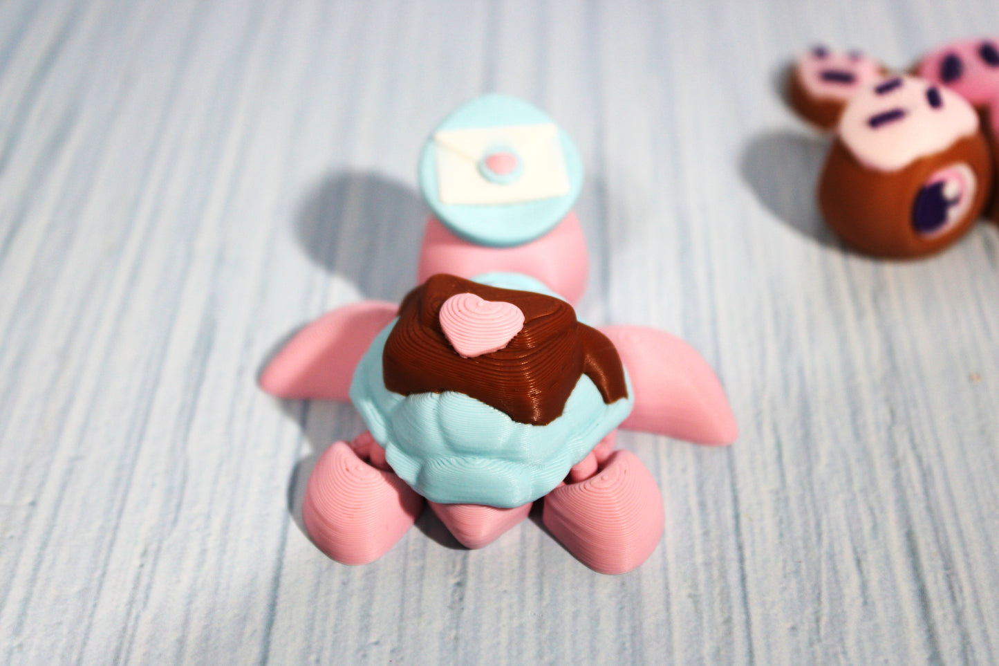 Sweet Turtles 2.5" Long with Tic Tac Toe Game Options-3d printed - Wonderland 3D Printing 