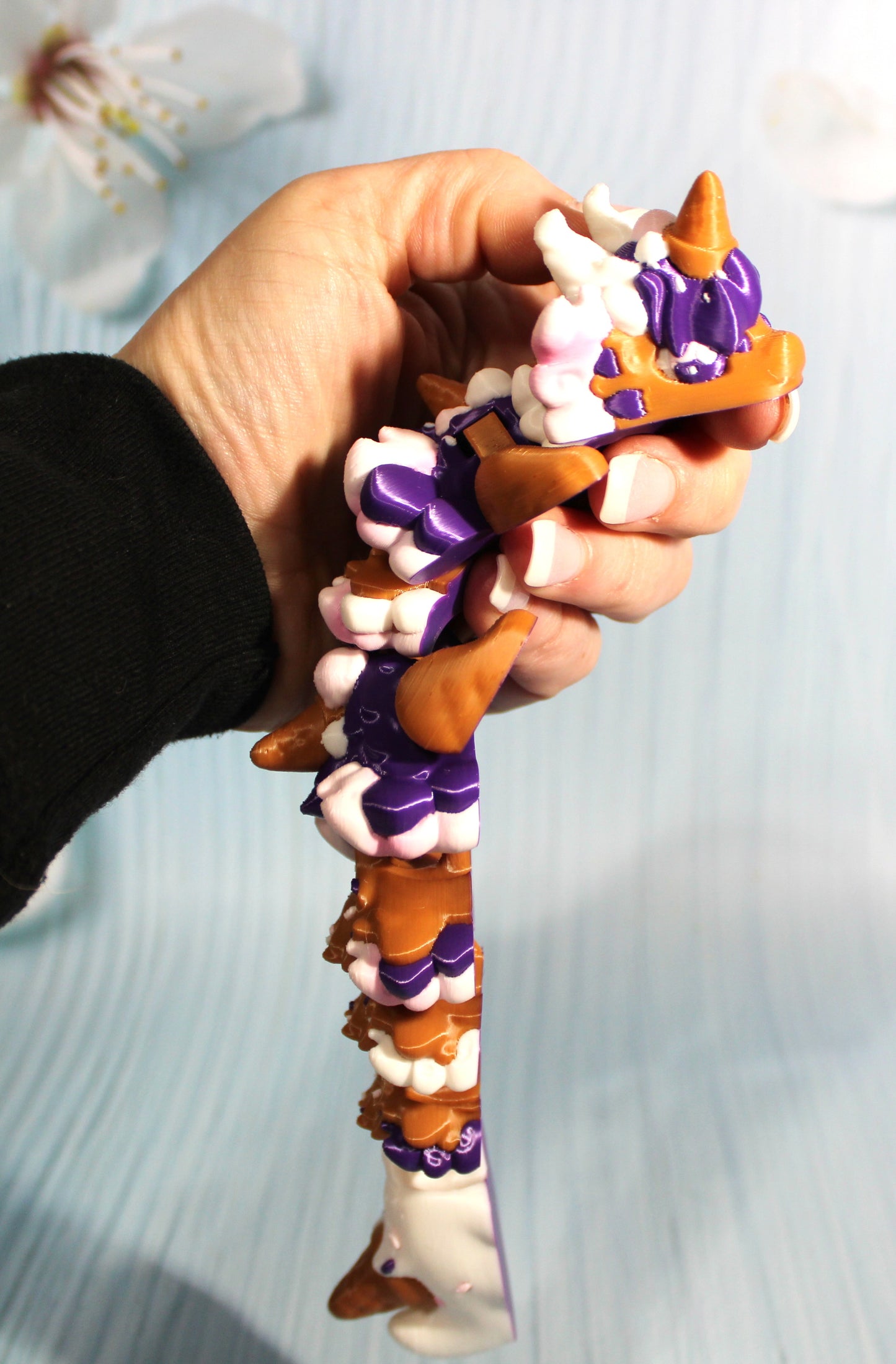 Ice Cream Dragon 9.5" Long-3d printed - Wonderland 3D Printing 