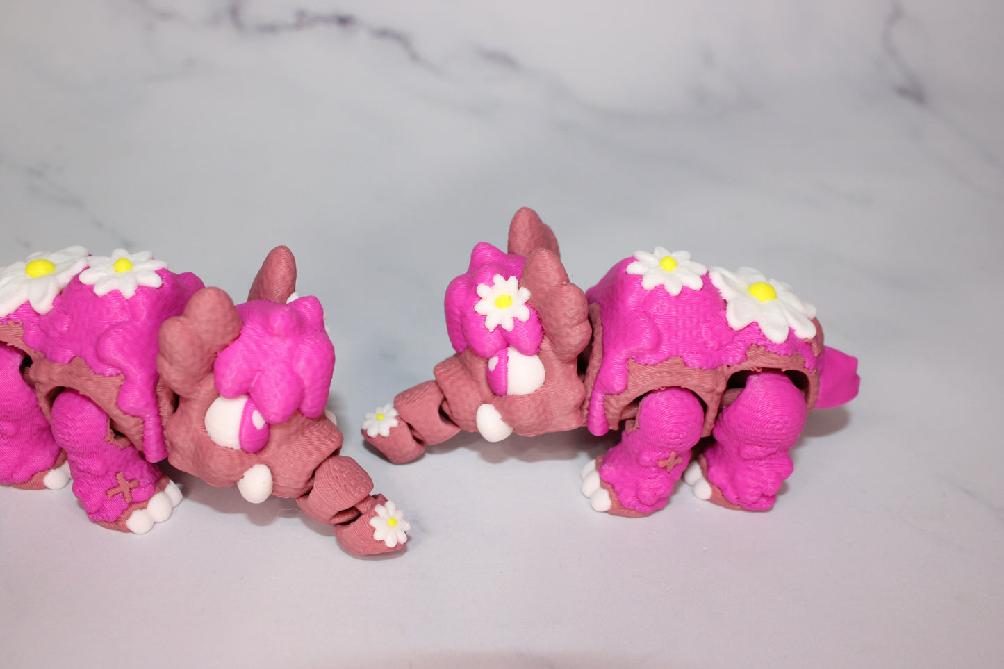 Magnolia the Mammoth or Daisy the Mammoth with Tar Pit Options 3D Printed Articulated Flexi Figurine - Wonderland 3D Printing 