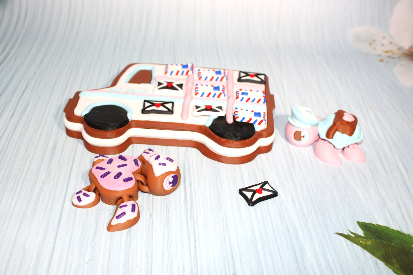 Sweet Turtles 2.5" Long with Tic Tac Toe Game Options-3d printed - Wonderland 3D Printing 