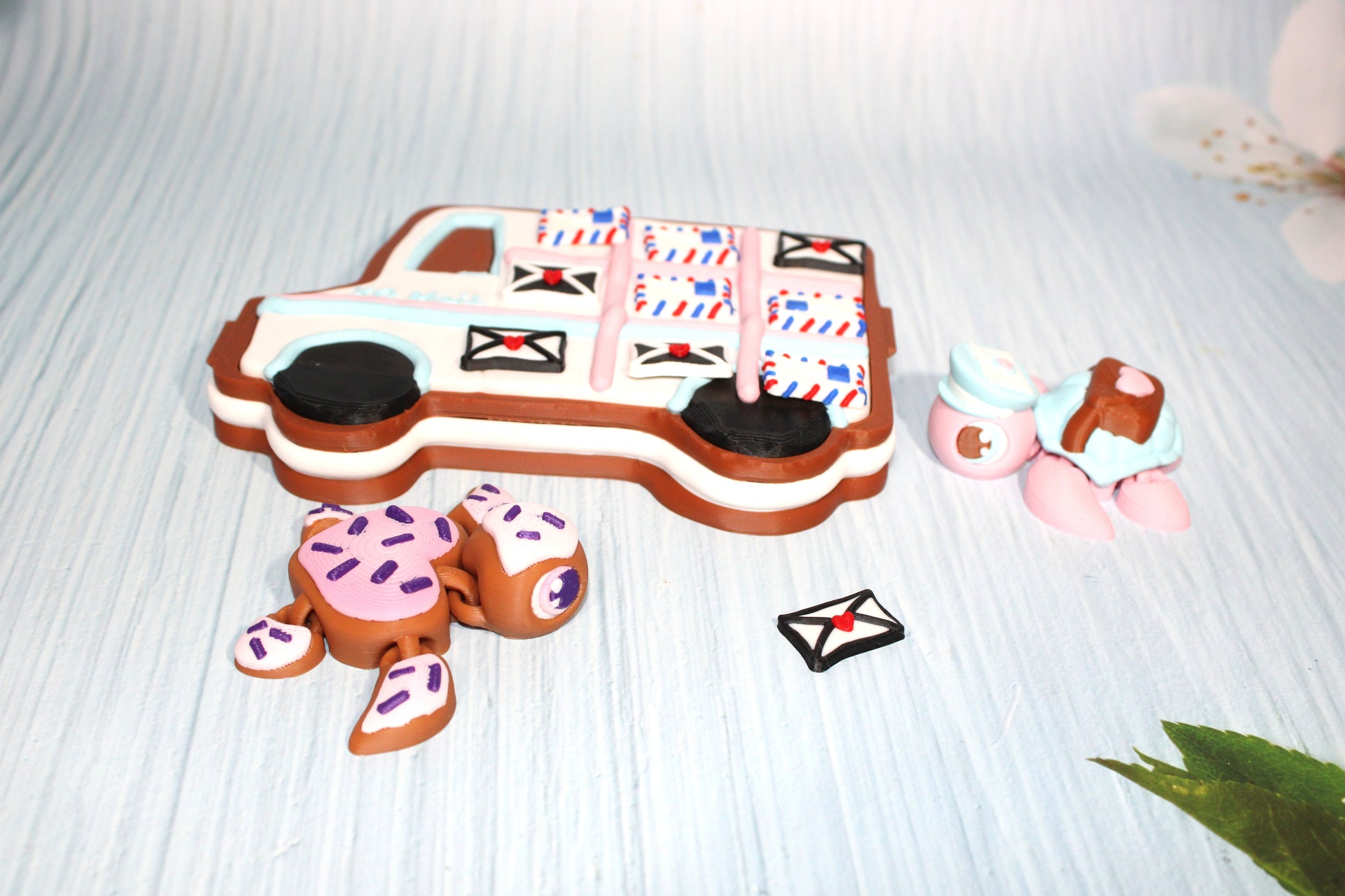 Sweet Turtles 2.5" Long with Tic Tac Toe Game Options-3d printed - Wonderland 3D Printing 