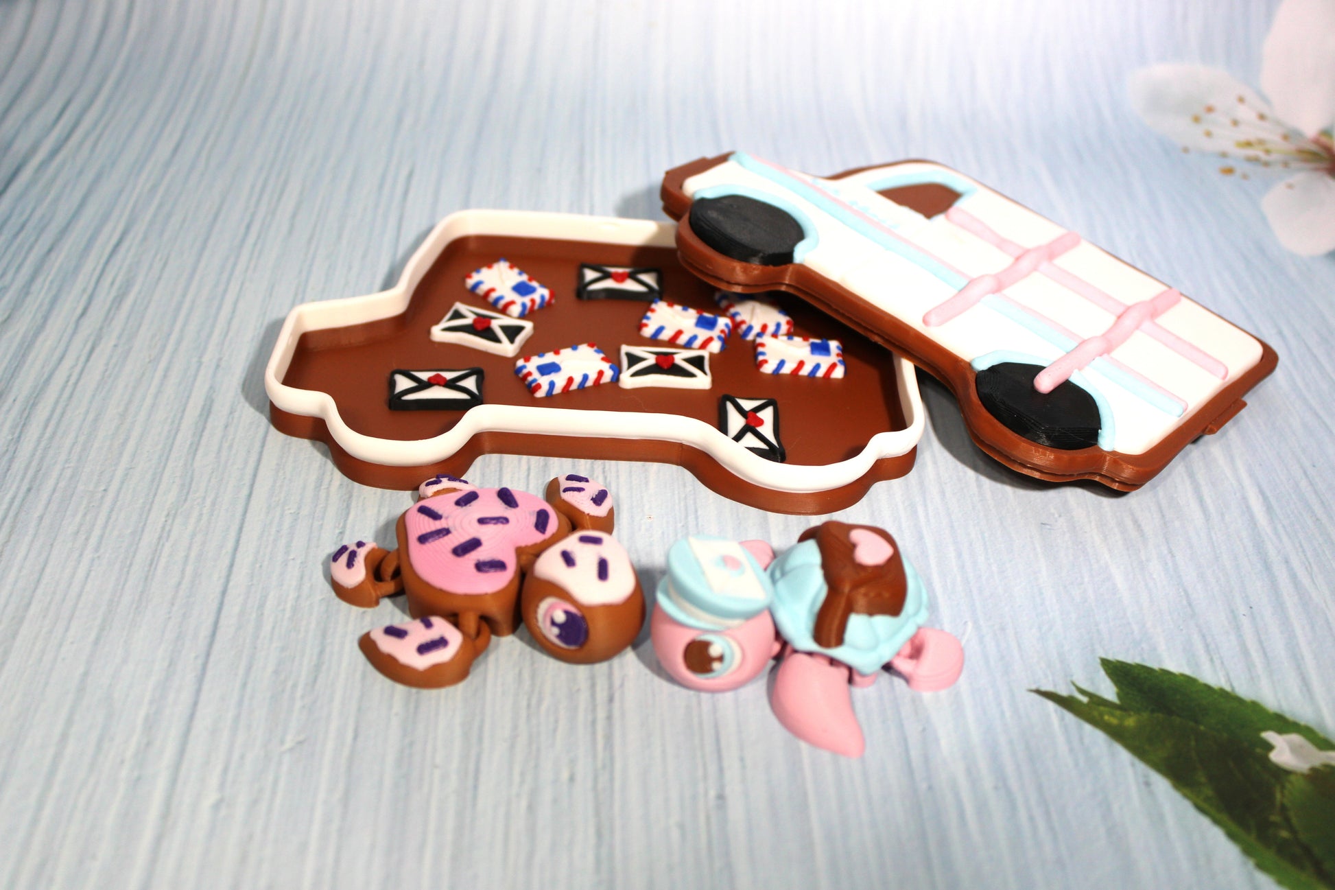 Sweet Turtles 2.5" Long with Tic Tac Toe Game Options-3d printed - Wonderland 3D Printing 