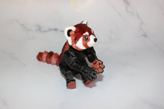 Red Panda 3D Printed Articulated Figurine - Wonderland 3D Printing 
