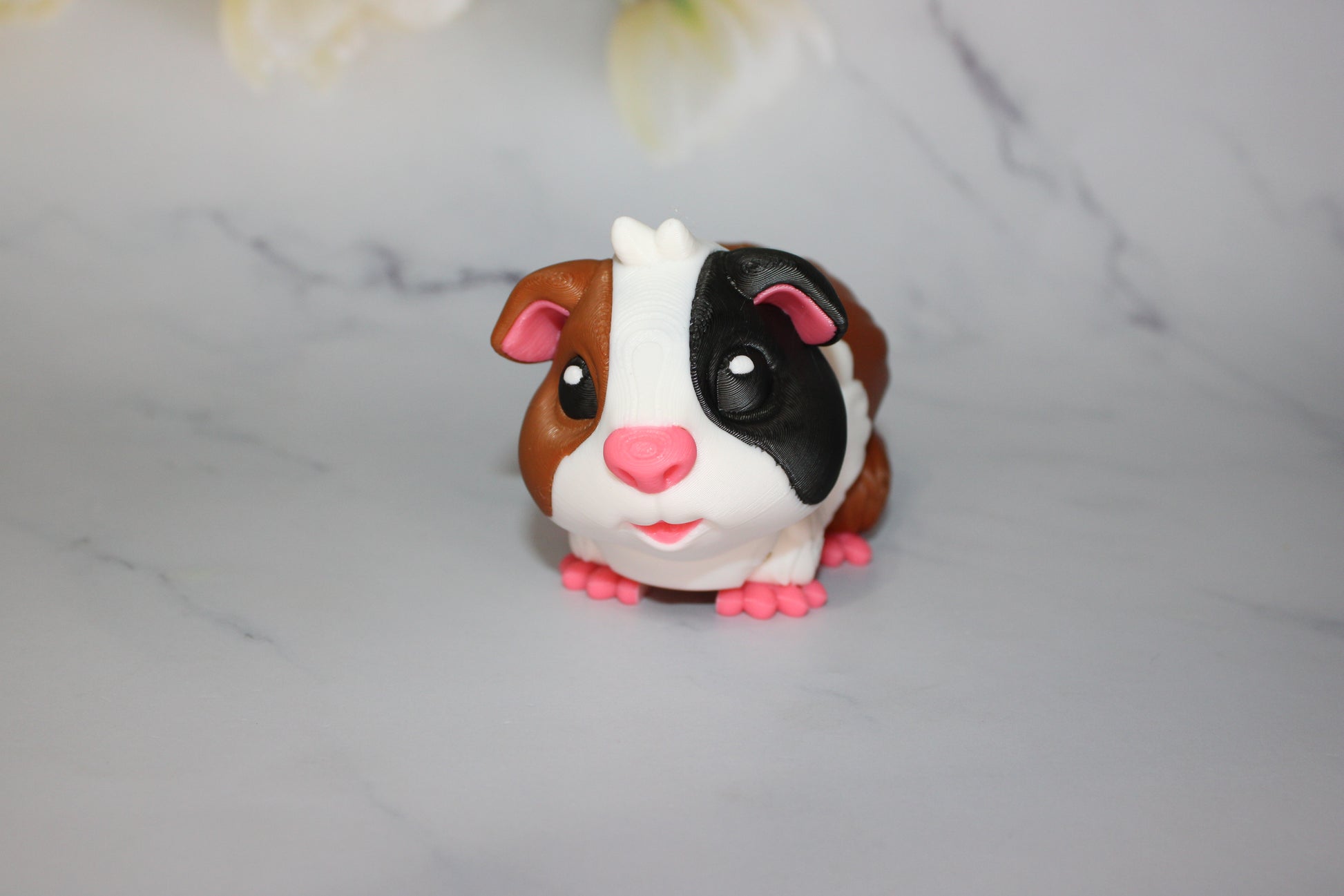 Guinea Pig 3D Printed Articulated Flexi Fidget Figurine - Wonderland 3D Printing 
