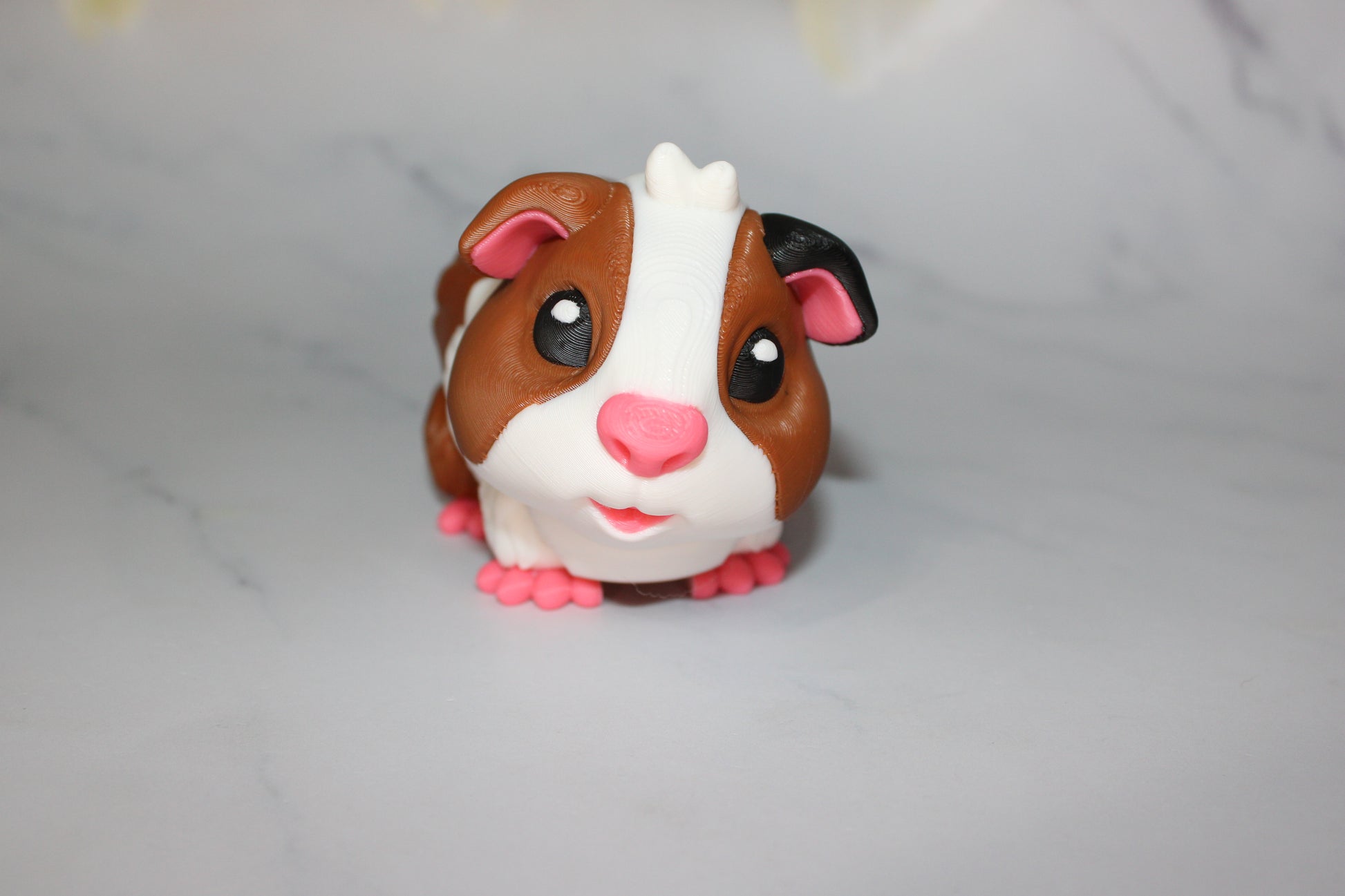 Guinea Pig 3D Printed Articulated Flexi Fidget Figurine - Wonderland 3D Printing 